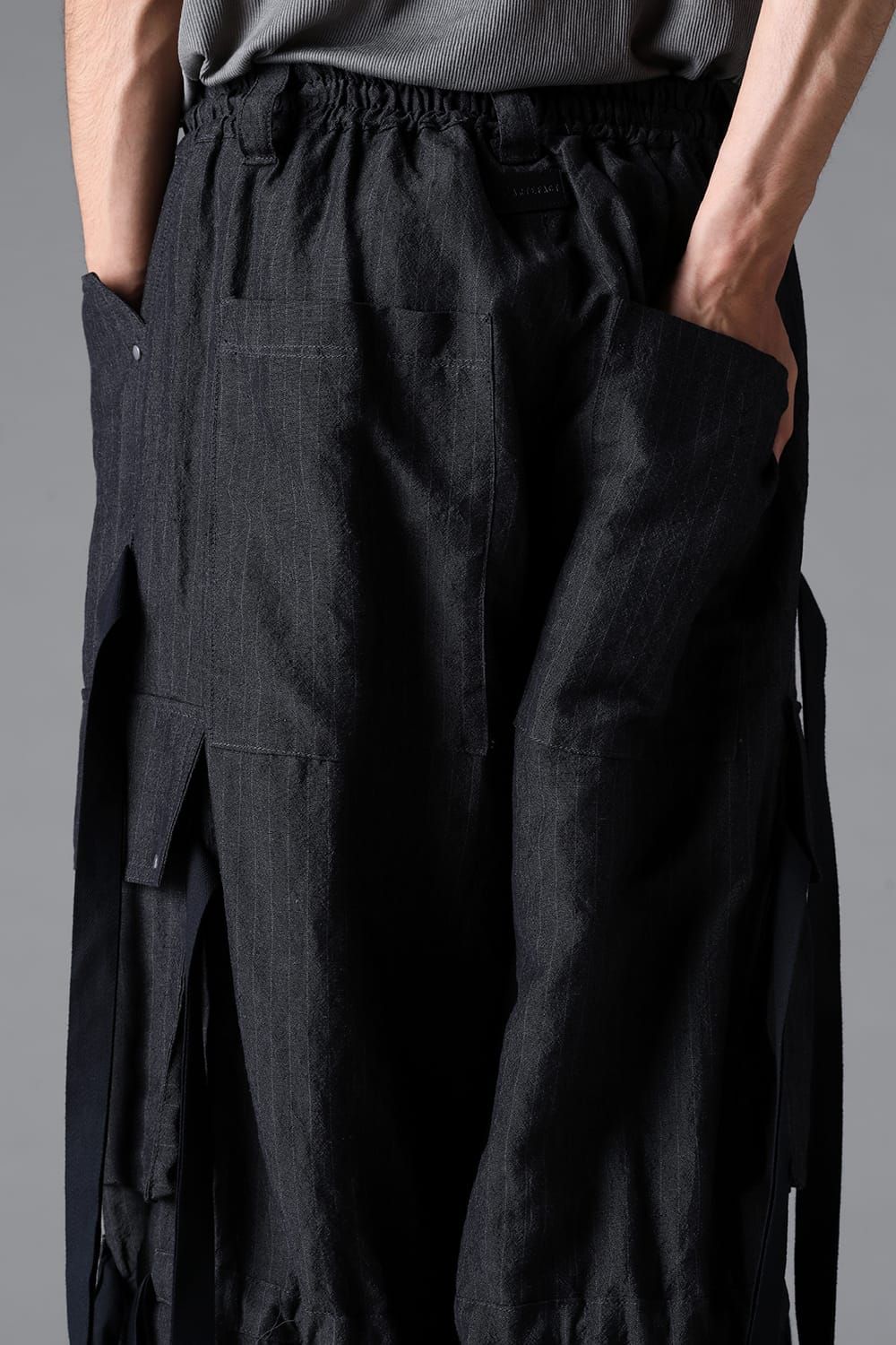 《2026SS先行予約》Cargo Wide With Hangingstraps Pants"Black / Stone /Khaki /D.Grey / ST×GY" / カーゴワイドウィズハンギングストラップパンツ"ブラック/ストーン/カーキ/ダークグレー/ストライプ×ダークグレー"
