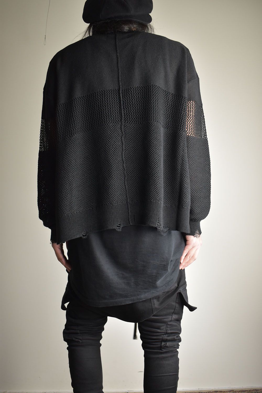 Crash Summer Knit"Black" / クラッシュサマーニット"ブラック"