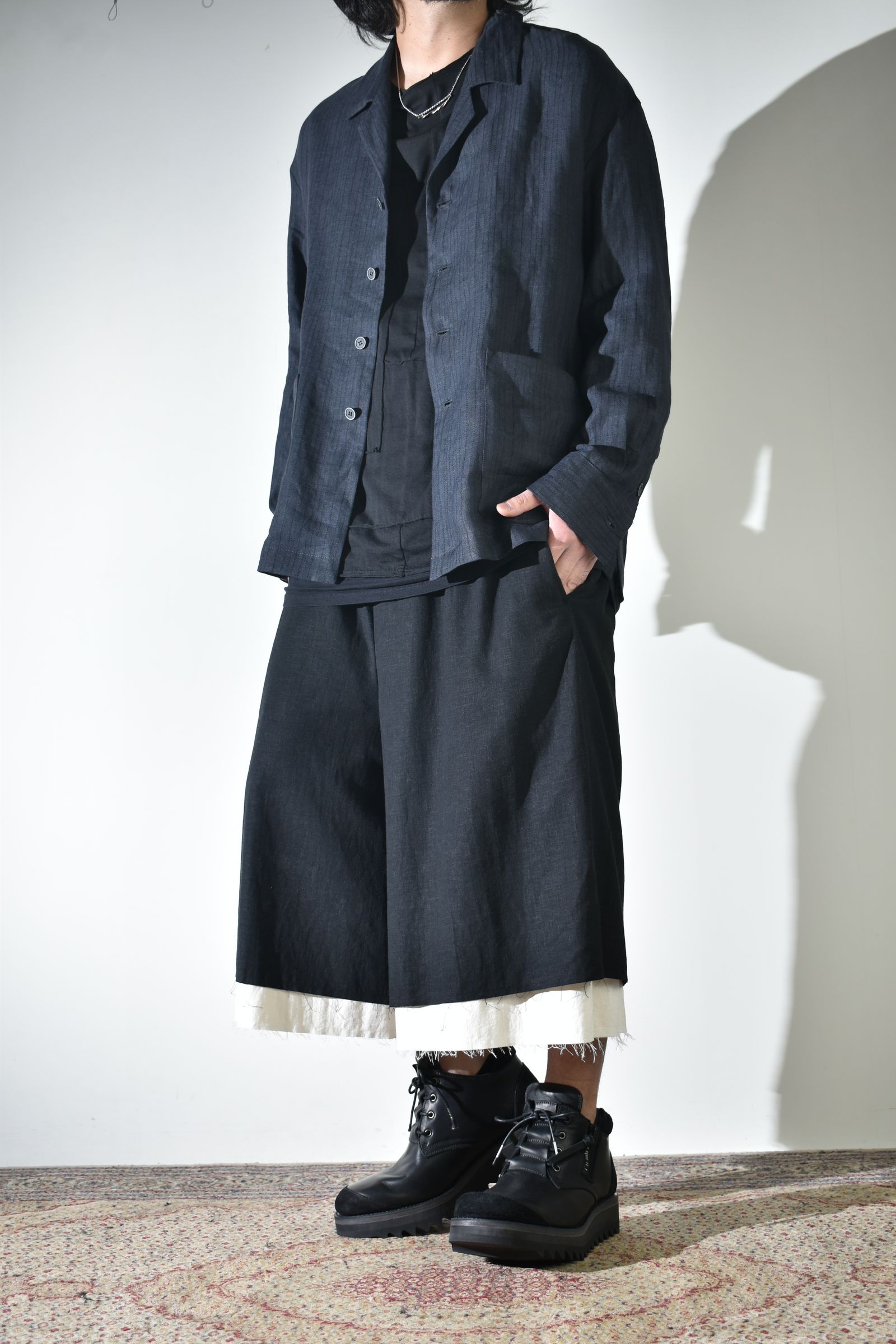 ラフな着方もあり