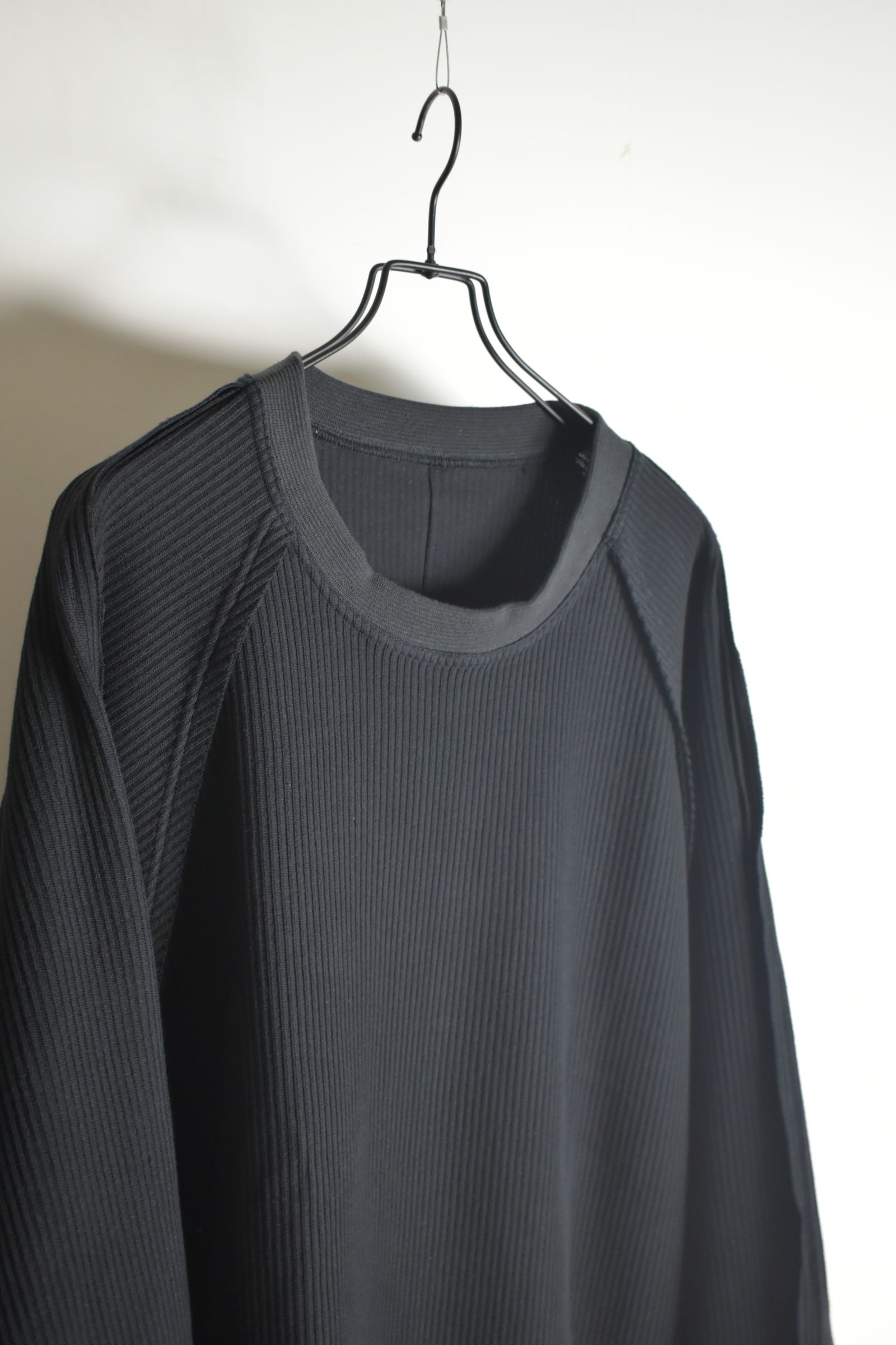 Rail Knit Dolman Sleeve"Black" / レールニットドルマンスリーブ"ブラック"