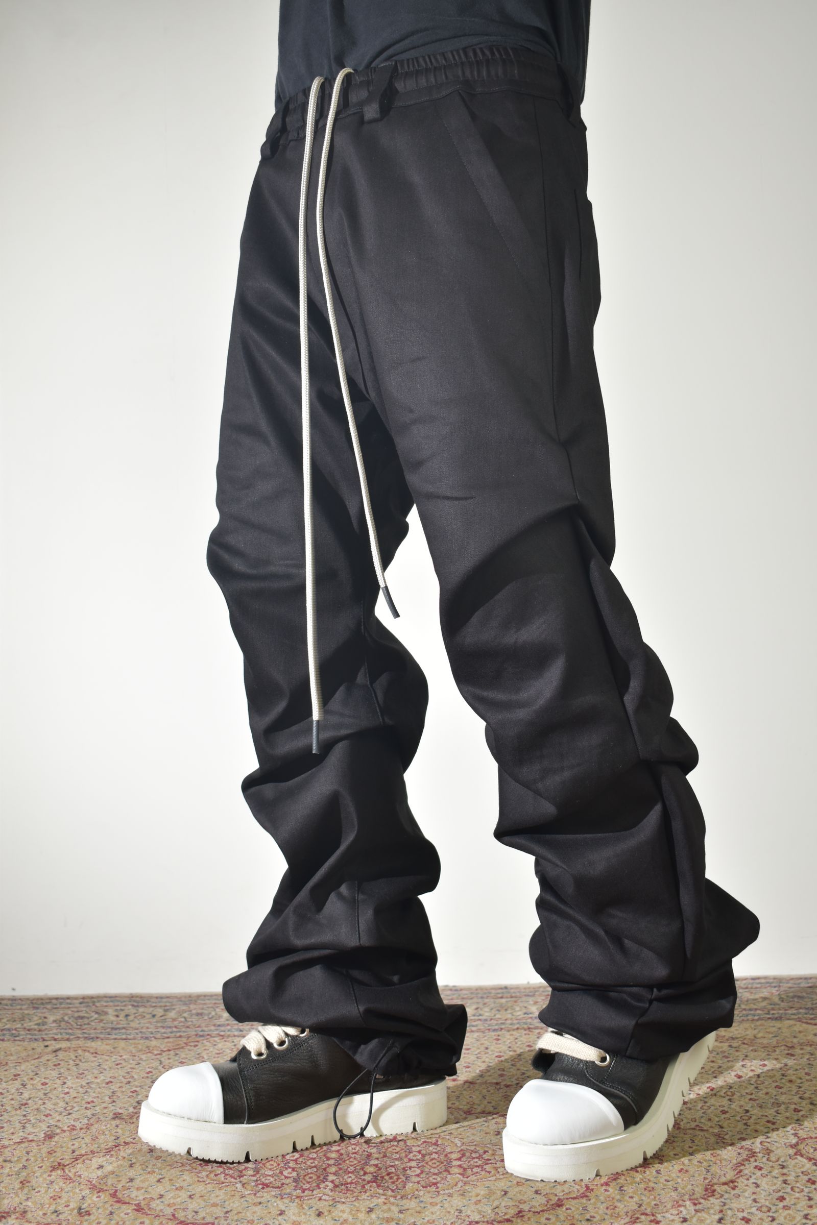 《2026AW先行予約》Boots Cut Tuck Pants"Black" / ブーツカットタックパンツ"ブラック"