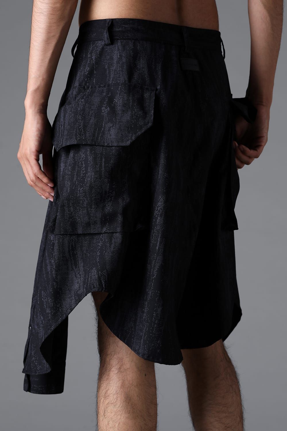 《2026SS先行予約》Abstract Sleeve Wrap Skirt"Black / Grey /Brown" / アブストラクトスリーブラップスカート"ブラック/グレー/ブラウン"