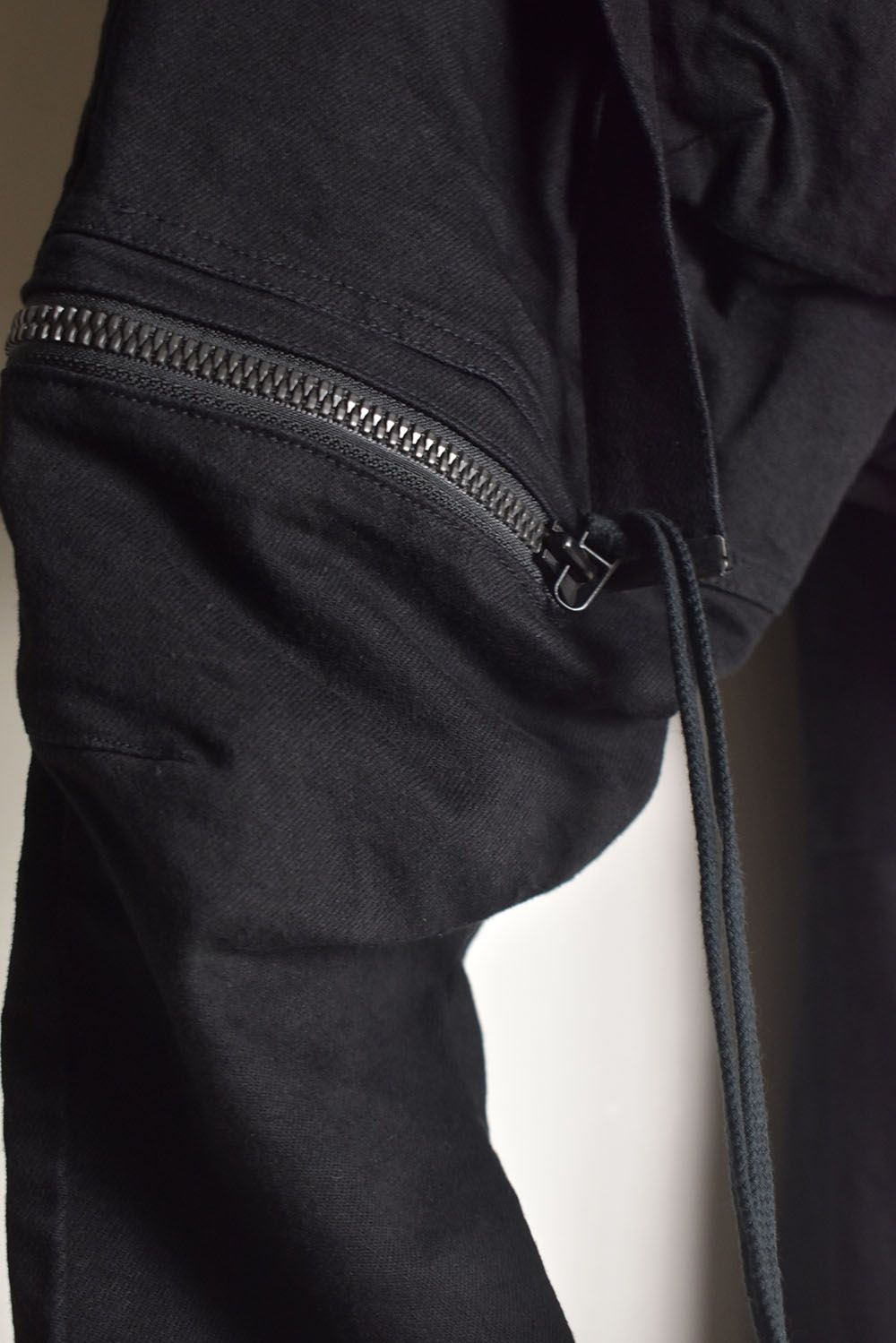 Stretch Denim Salopette Pocket Cargo Jogger Pants "Black" / ストレッチデニムサロペットポケットカーゴジョグパンツ"ブラック"