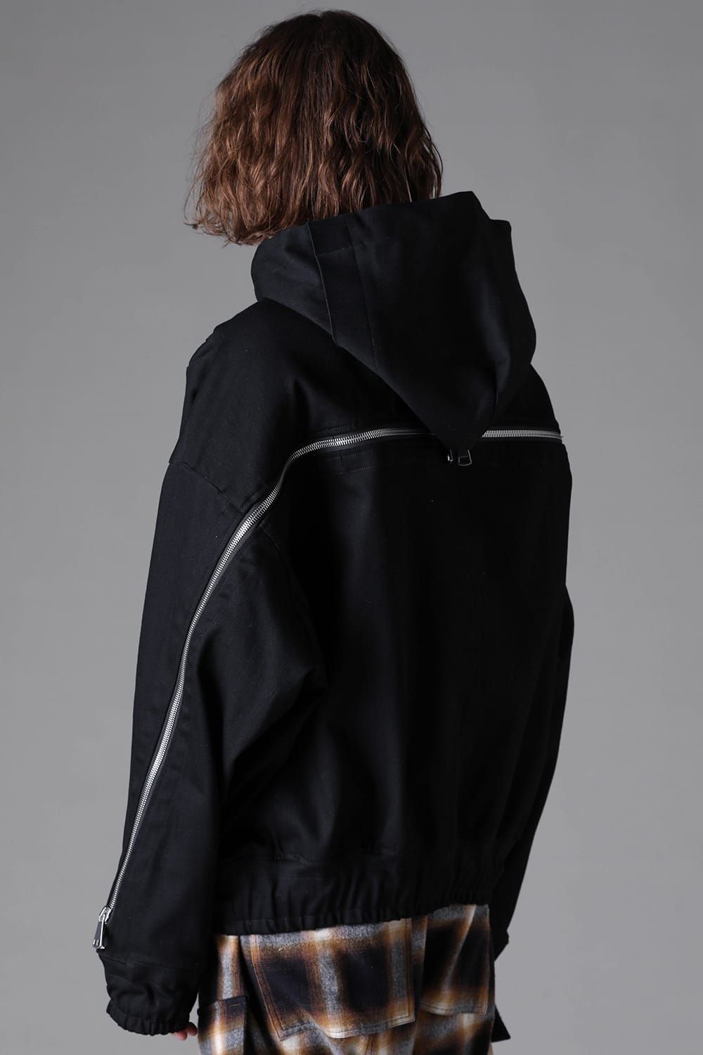 《2026AW先行予約》Denim Zip Hoodie Blouson"Black" / デニムジップフーディブルゾン"ブラック"