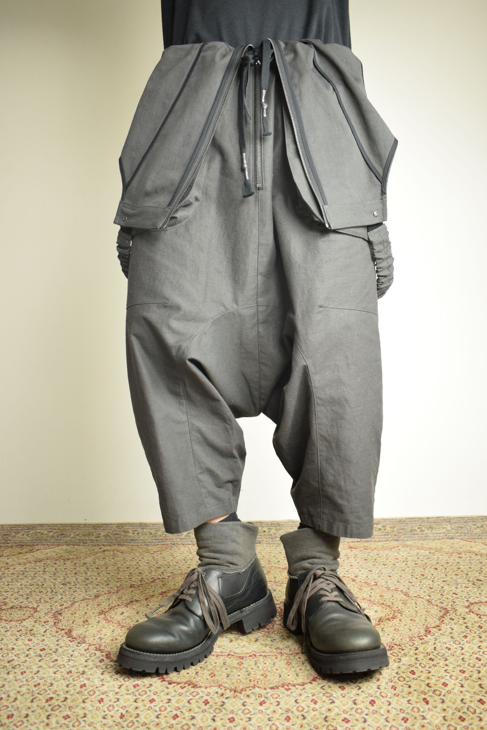 Deep Crotch Over All"Charcoal" / ディープクロッチオーバーオール"チャコール"