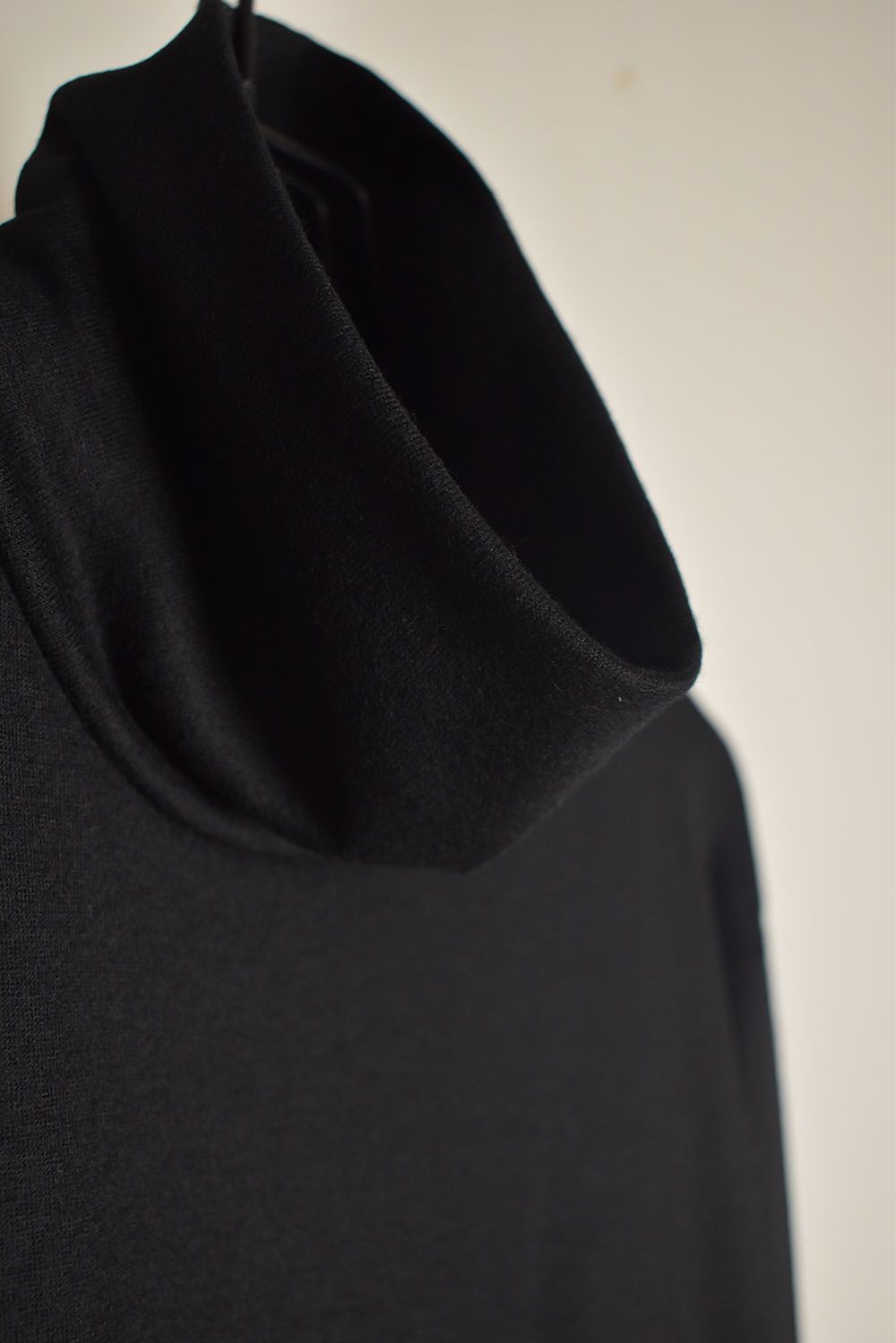 High Neck  Long Pullover "Black" / ハイネックロングプルオーバー"ブラック"