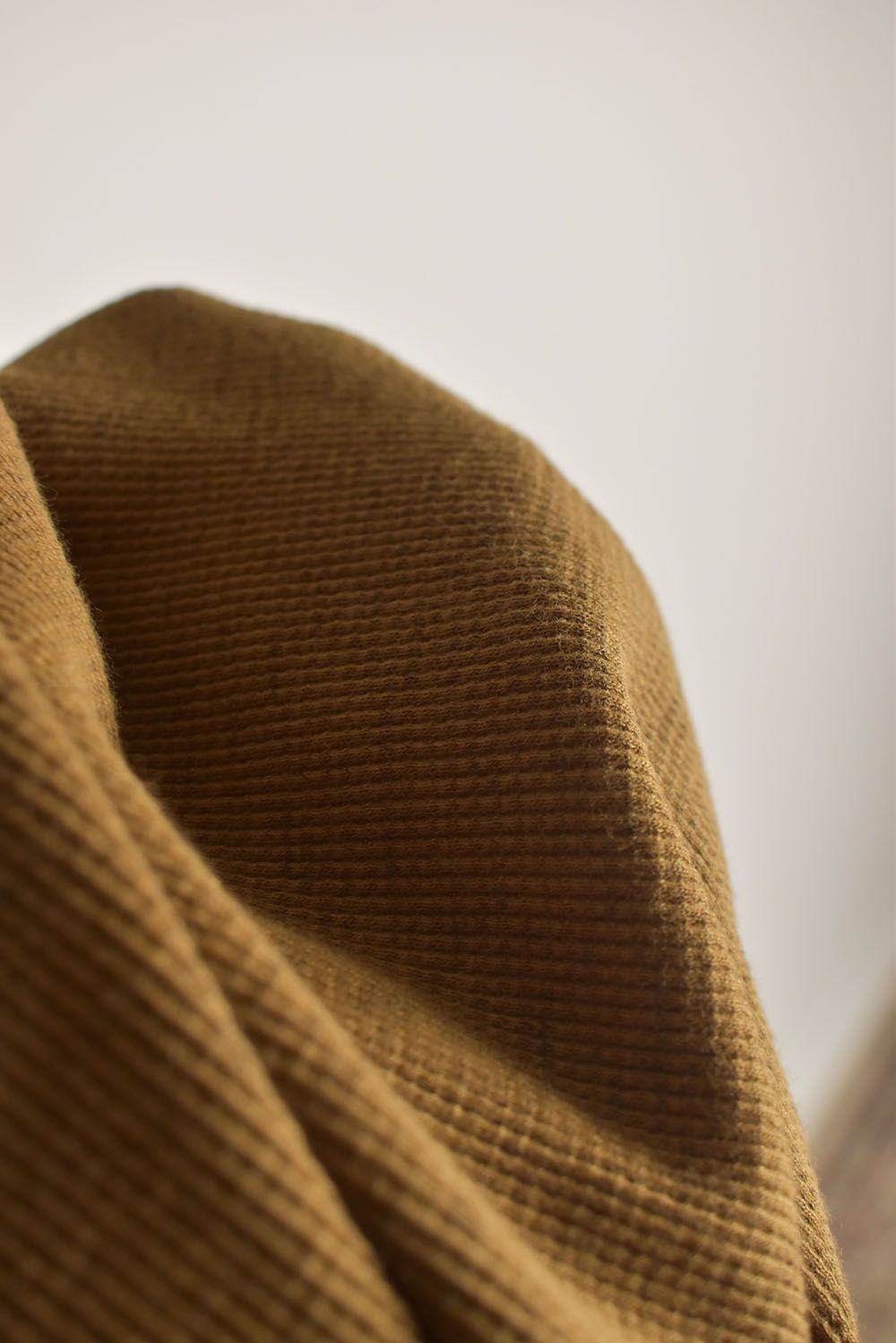 Waffle Dolman Tee"Raw Unber" / ワッフルドルマンTee"ローアンバー"