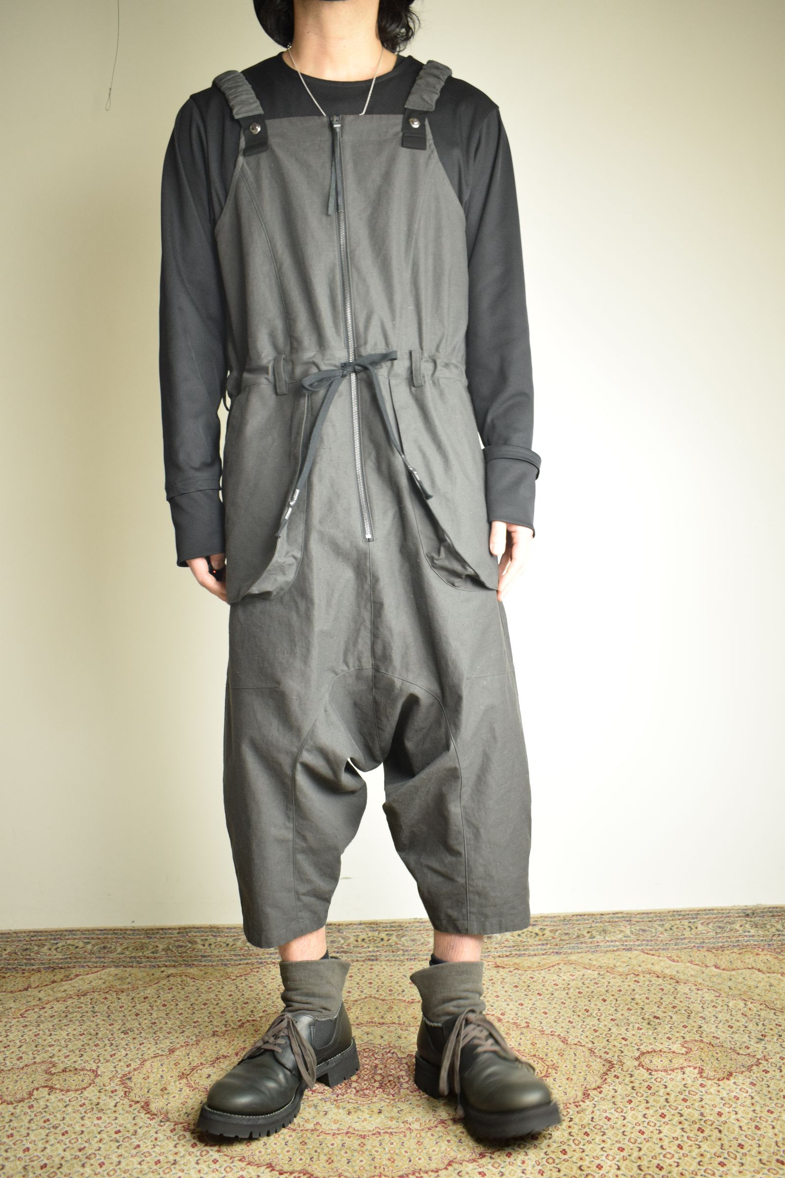 Deep Crotch Over All"Charcoal" / ディープクロッチオーバーオール"チャコール"