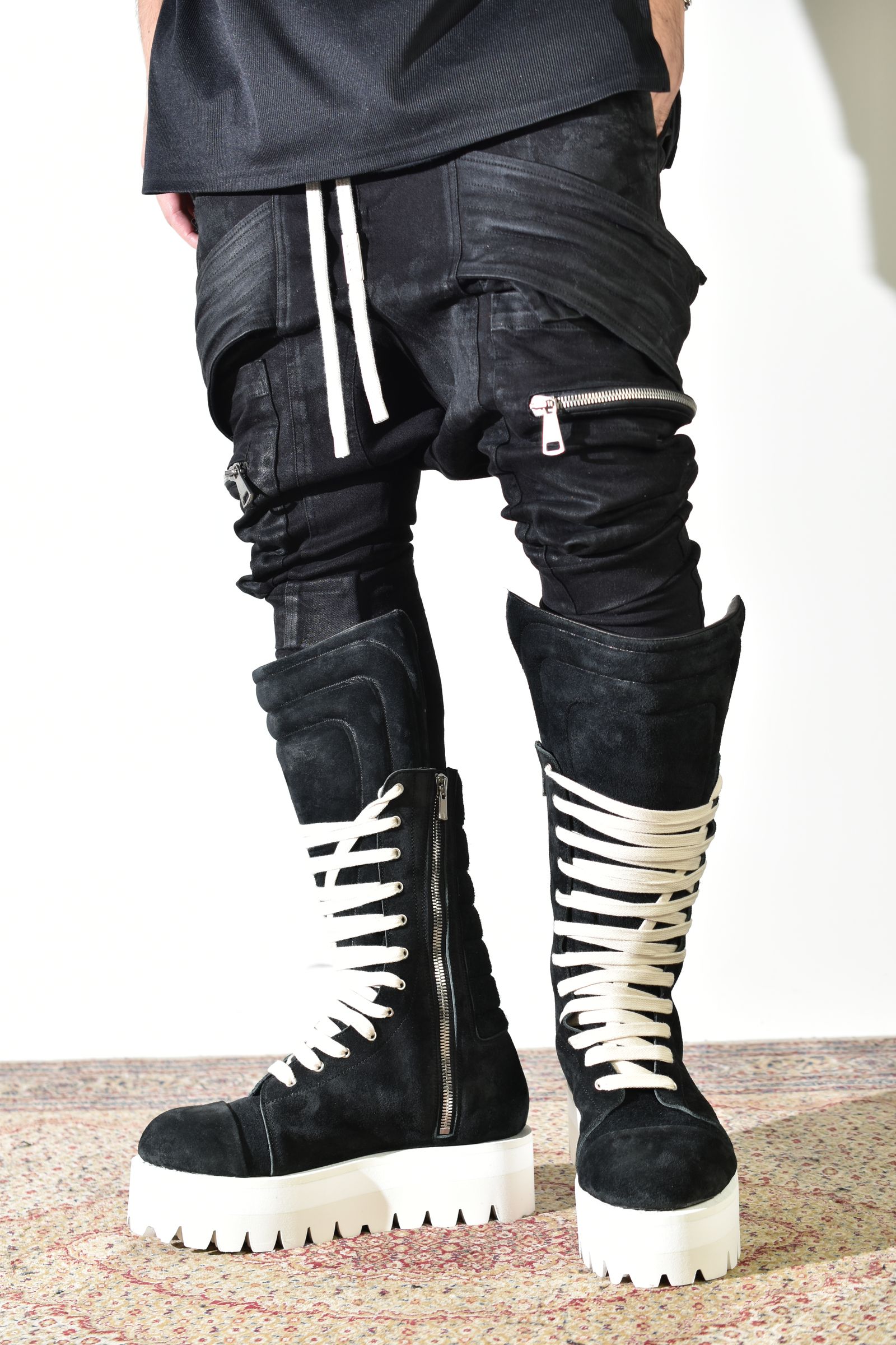 Torqe High Boots"Black × White" / トルクハイブーツ"ブラック×ホワイト"
