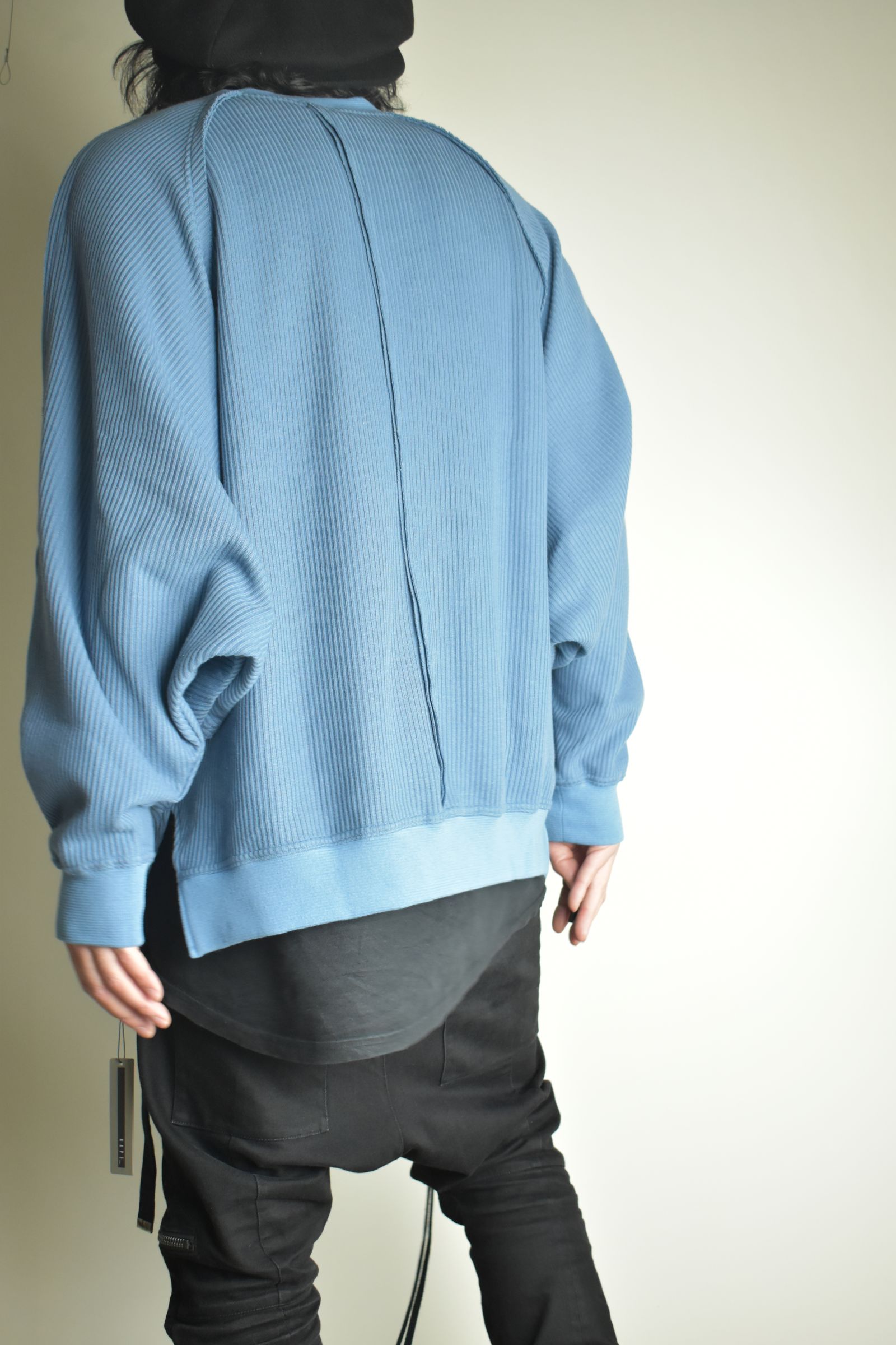 Rail Knit Dolman Sleeve"Blue" / レールニットドルマンスリーブ"ブルー"