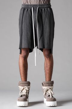 《2027SS先行予約》Sumi Dyed Lightweight French Terry Side Slit Shorts"L.Grey / D.Grey" / 墨染ミニ裏毛サイドスリットショーツ"ライトグレー / ダークグレー"