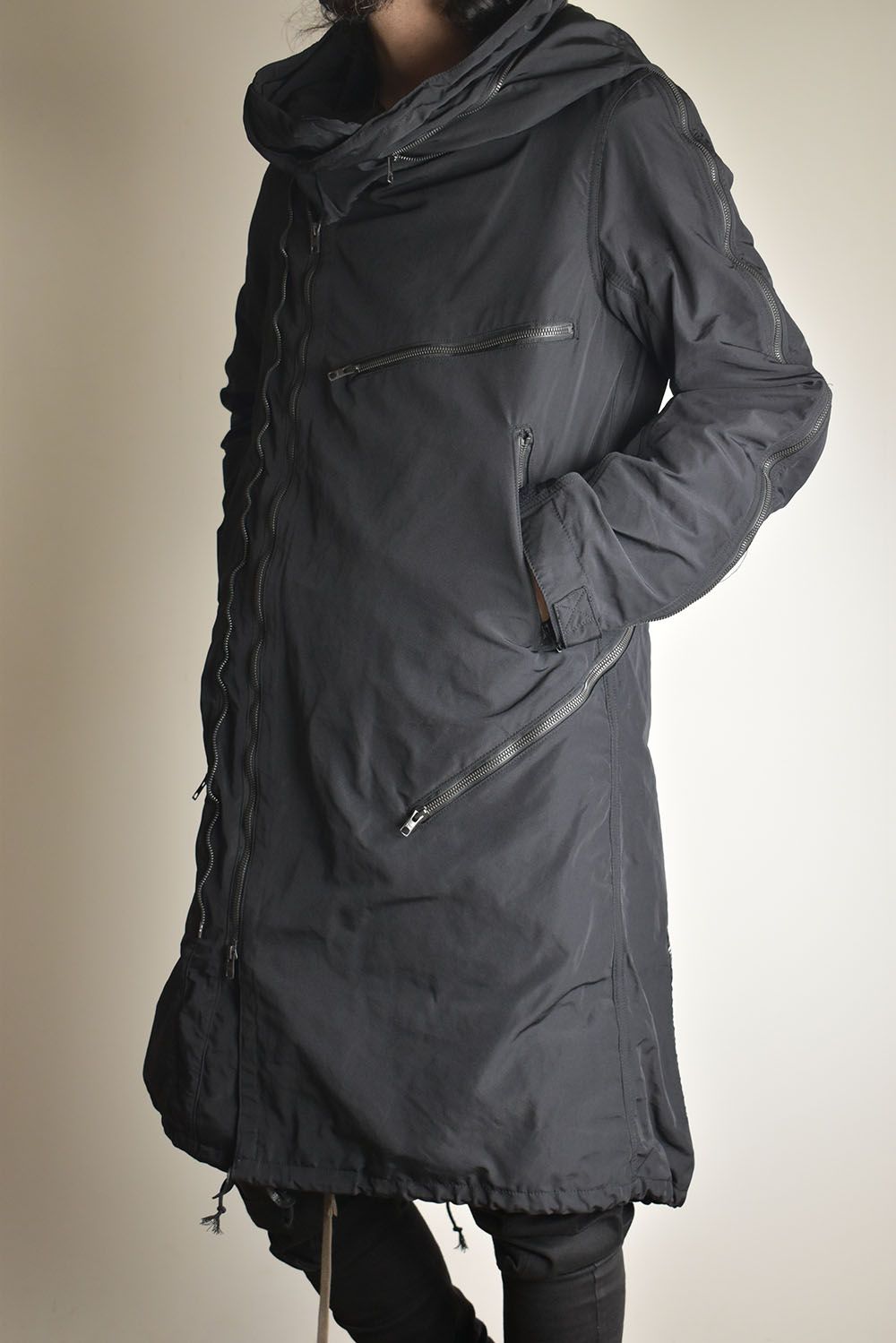 Multi Zip Military Parka Coat"Black" / マルチジップミリタリーパーカーコート"ブラック"