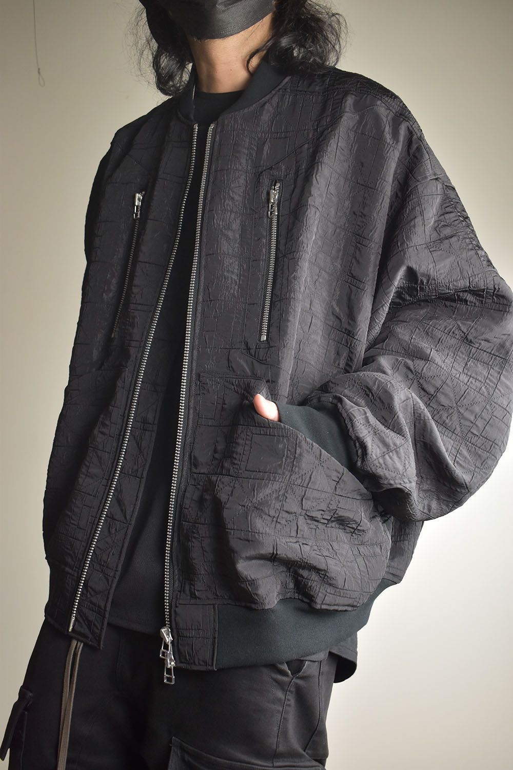 Geometry Jumbo MA-1 Blouson"Black" / ジオメトリージャンボMA-1ブルゾン"ブラック"