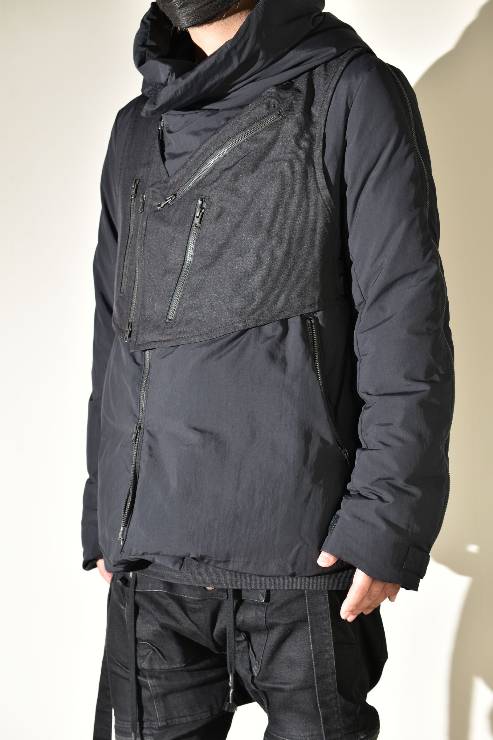 Multi Zip Down Parka Jacket (with Vest)"Black" / マルチジップダウンパーカージャケット(ベスト付き)"ブラック"