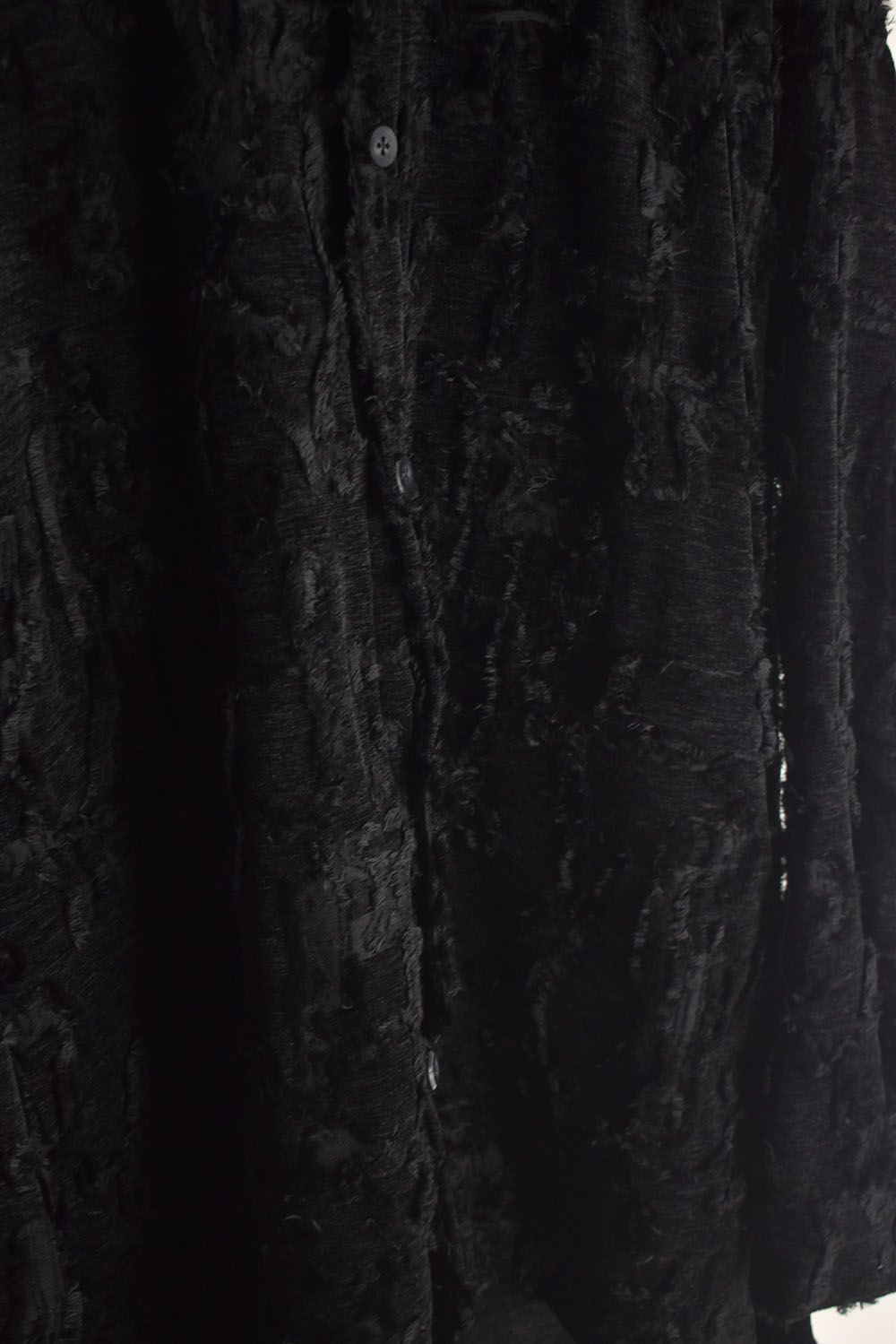 Jacguard Long Shirts"Black"/ジャガードロングシャツ"ブラック"