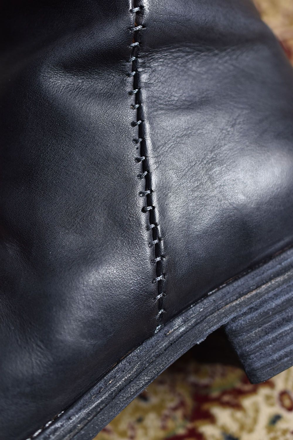 xx incarnation Itary Horse Garment Dye Side Zip Boot"Black"/イタリーホース製品染サイドジップブーツ"ブラック"