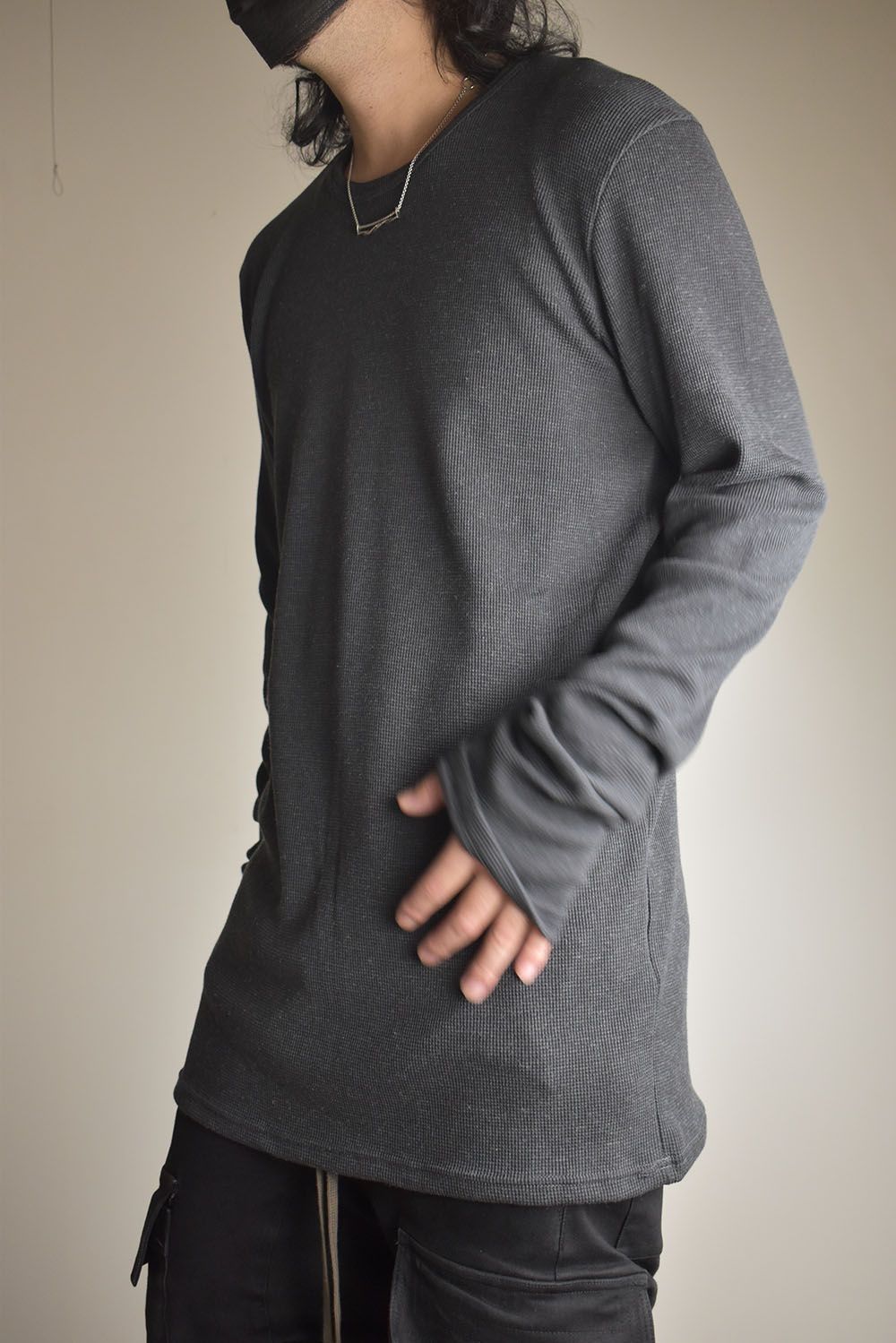 Crew Neck Top"D.Grey" / クルーネックトップ"ダークグレー"