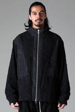 《2025AW先行予約》Damage Pile × Nylon  Combi Track Jacket"Black" / ダメージパイル×ナイロン コンビトラックジャケット"ブラック"