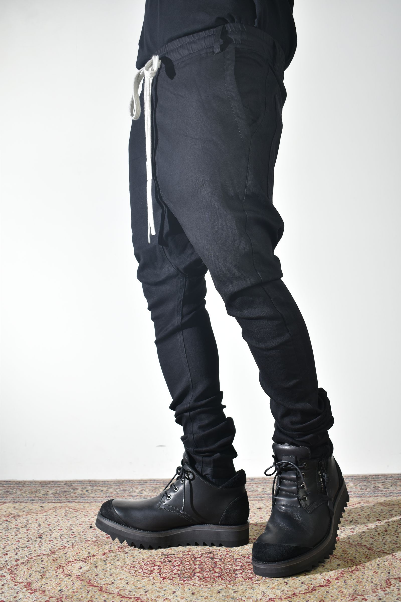 Stretch Denim Sarouel Skinny"Black" / ストレッチデニムサルエルスキニー"ブラック"