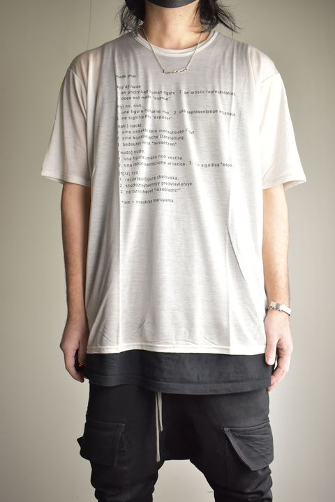 Over Sized Print Short Sleeve Tee"Grey"/オーバーサイズドプリントショートスリーブTee"グレー"