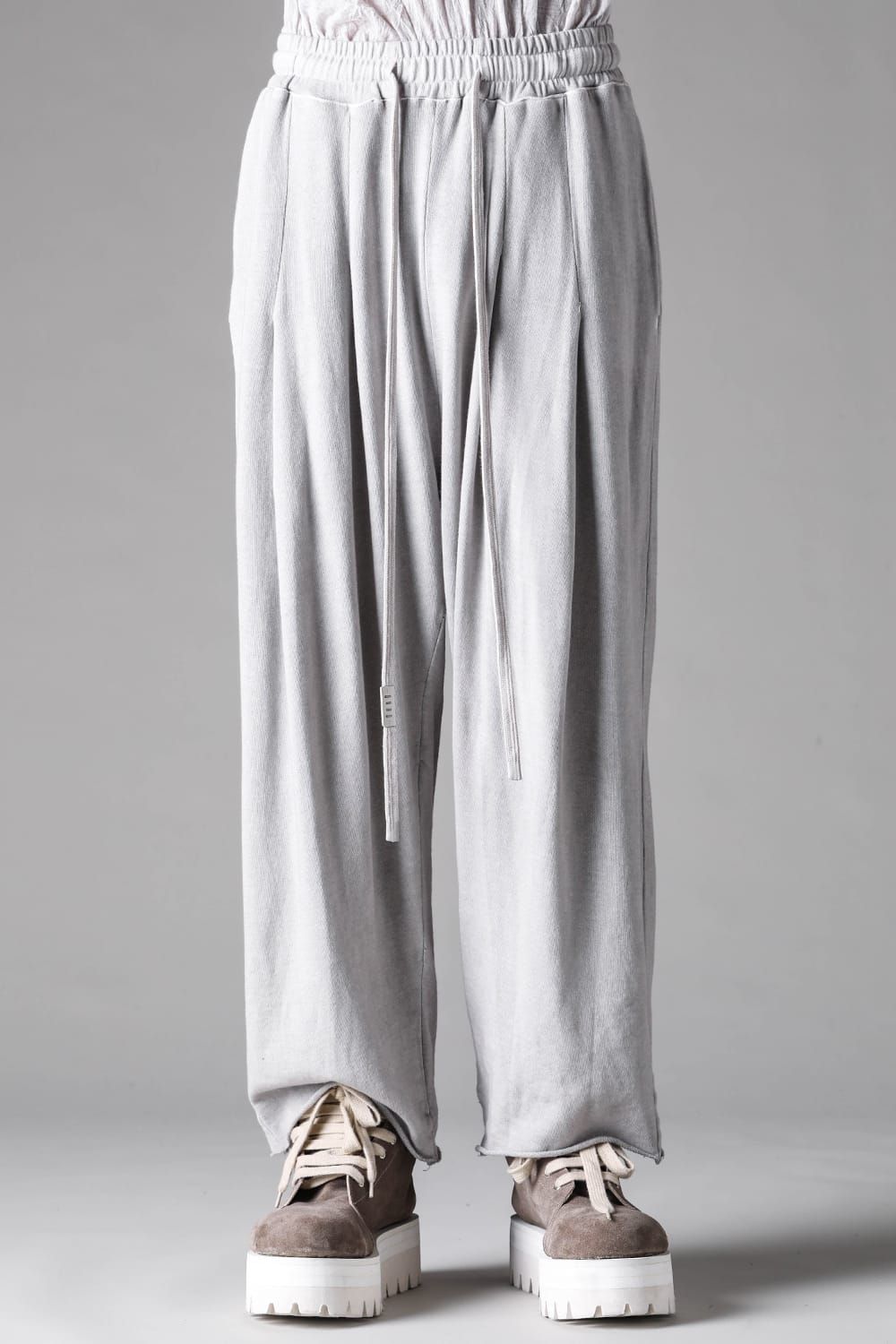 《2027SS先行予約》Sumi Dyed Tuck Wide Pants"L.Grey / D.Grey" / 墨染タックワイドパンツ"ライトグレー / ダークグレー"