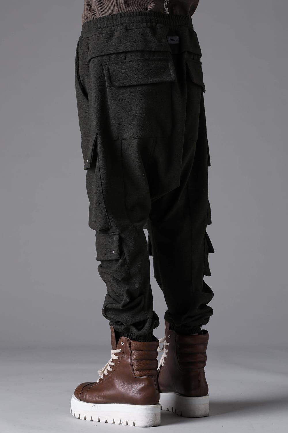 《2026AW先行予約》Knit Jersey Military Sarrouel Easy Pants"Black / Khaki" / ニットジャージーミリタリーサルエルイージーパンツ"ブラック / カーキ"