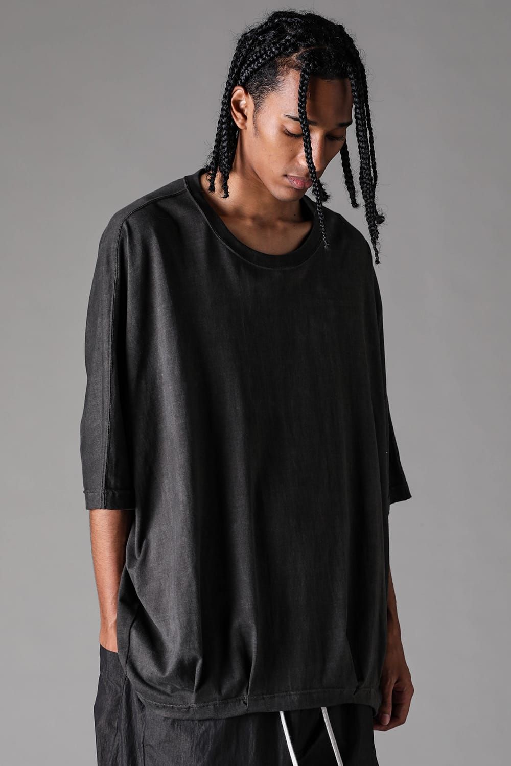 《2027SS先行予約》Sumi Dyed Dolman Jumbo Tee"L.Grey / Grey / D.Grey" / 墨染ドルマンジャンボTee"ライトグレー / グレー /ダークグレー"