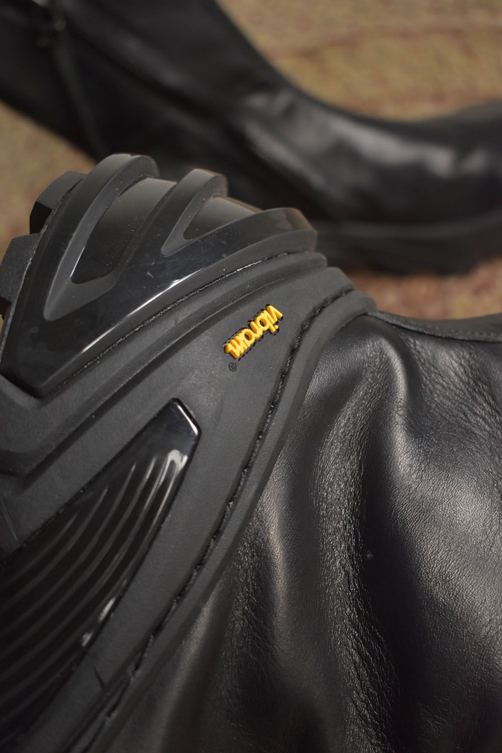 Over Lock Side Zip Boots_Maryam Horse Front "Black" / オーバーロックサイドジップブーツ マリアムホースフロント"ブラック"
