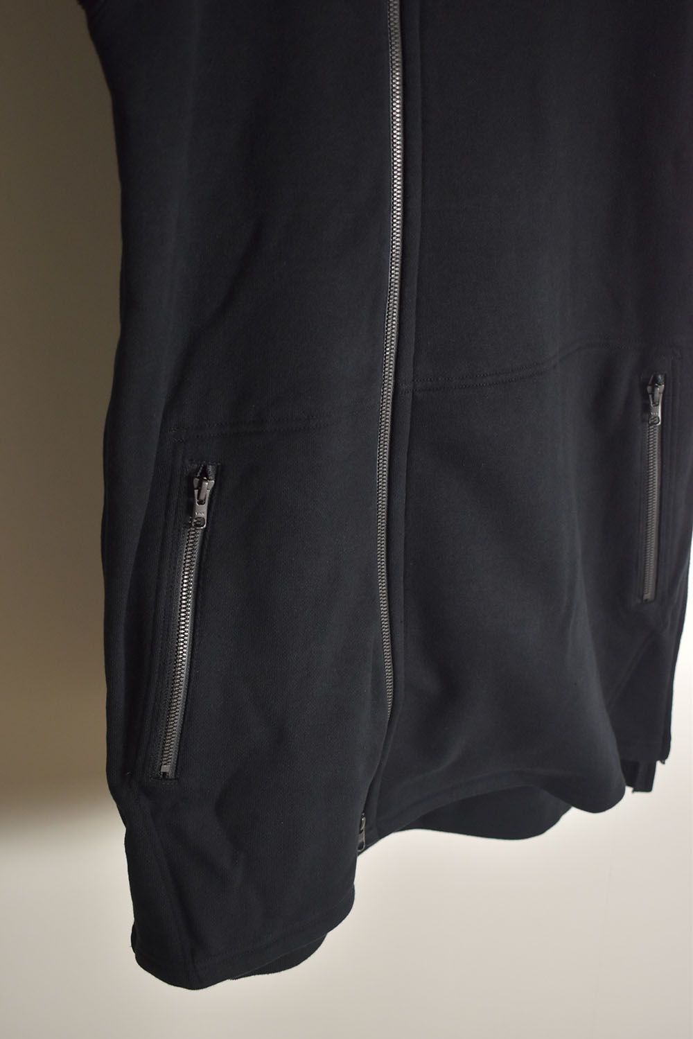 Over Sized Sleeve Less Hoodei"Black" /オーバーサイズスリーブレスフーディ"ブラック"