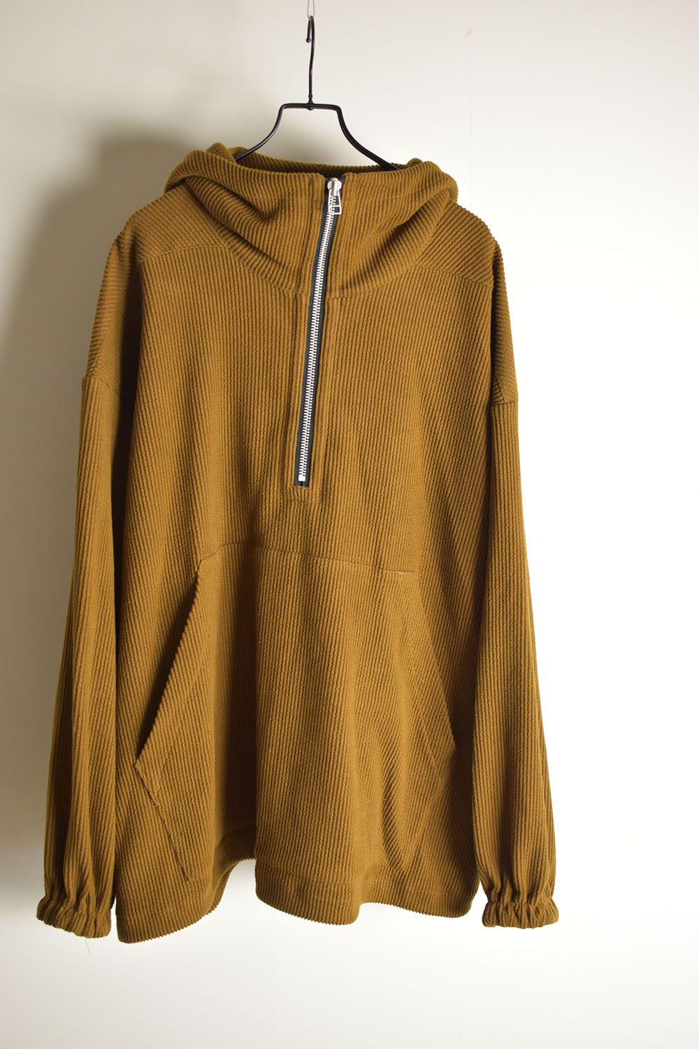 Kint Corduroy Hoodie"Camel" / ニットコーデュロイフーディ"キャメル"