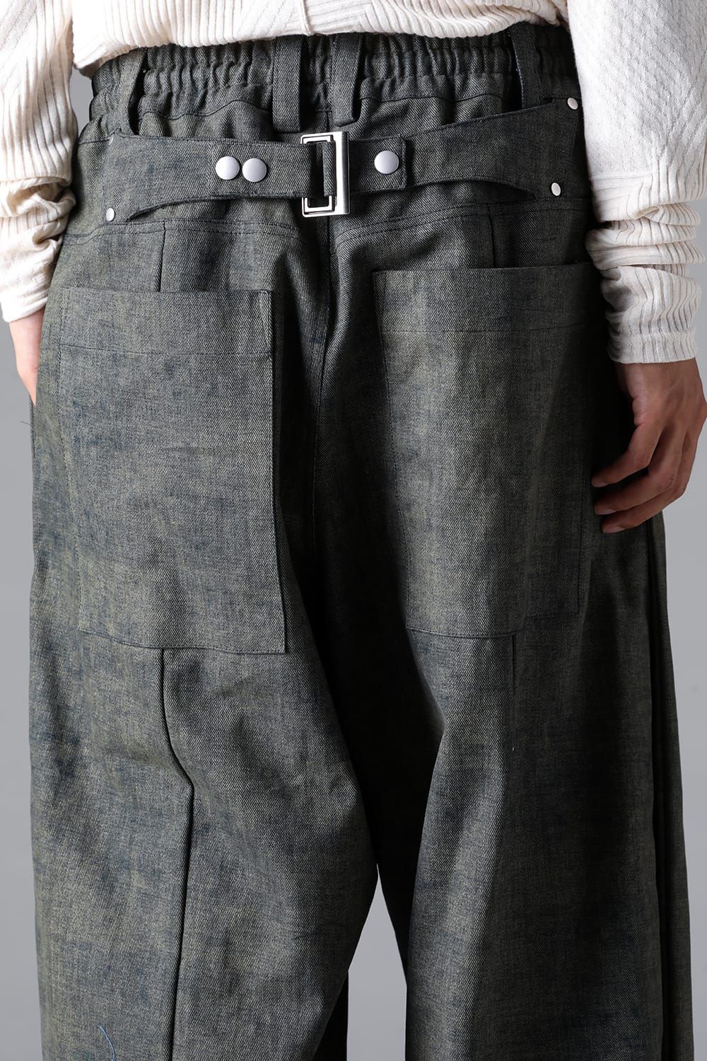 《2026SS先行予約》Blended Shades Denim  Pleats Tuck WideL Pants"D.verdigris/L.verdigris/Steel Blue"/ブレンデッドシェイドデニムプレートタックワイドパンツ"ダークベルディグリ/ライトベルディグリ/スティールブルー"