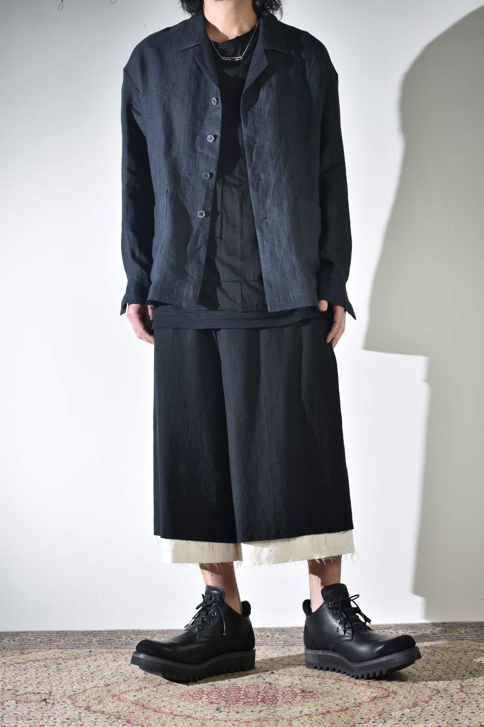 ラフな着方もあり