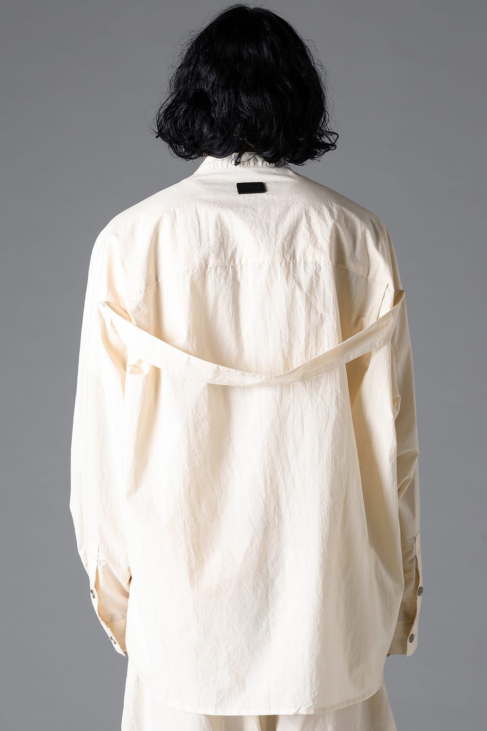 《2026SS先行予約》Stand Collar Shirts "Black / Cream /Soil" / スタンドカラーシャツ"ブラック/クリーム/ソイル"