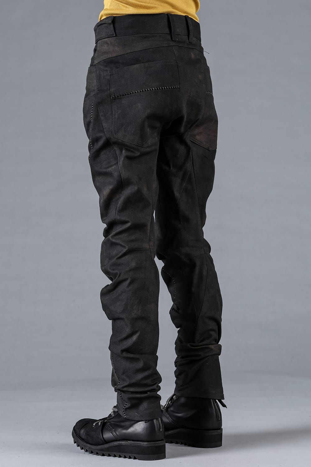 Stretch Denim Overlock Twisted Curve Slim Pants "Dust"/ストレッチデニムオーバーロックツイストカーブスリムパンツ"ダスト"