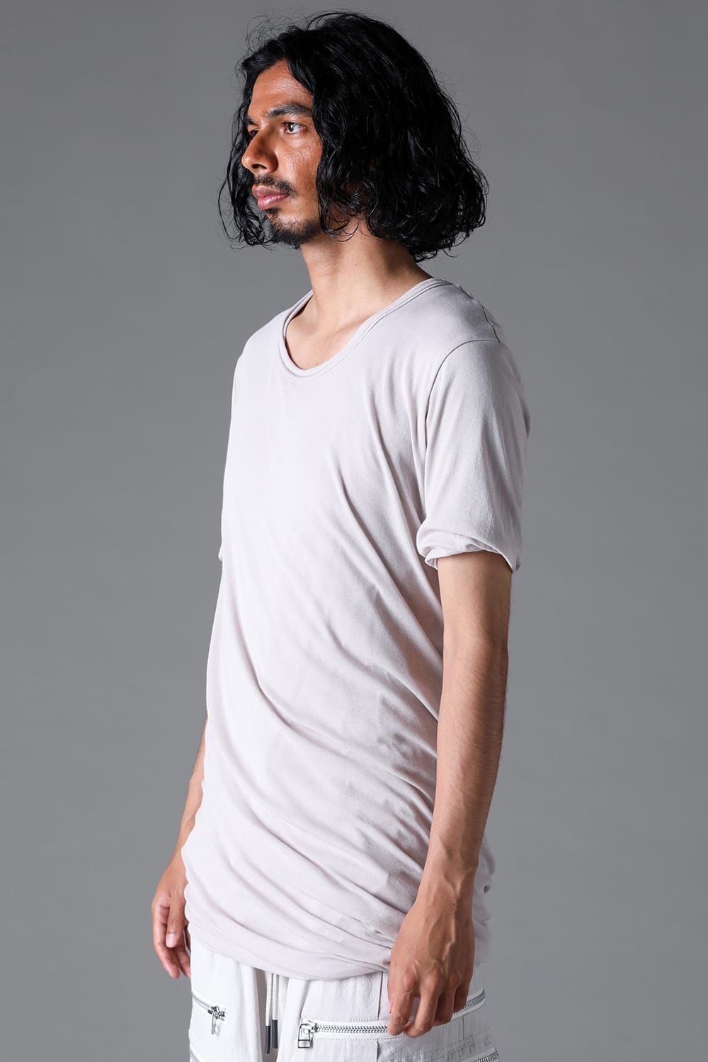 《2026SS先行予約》Twist Layered Tee"Black / Cream /White /Stone /Brown" / ツイストレイヤードTee"ブラック/クリーム/ホワイト/ストーン/ブラウン"