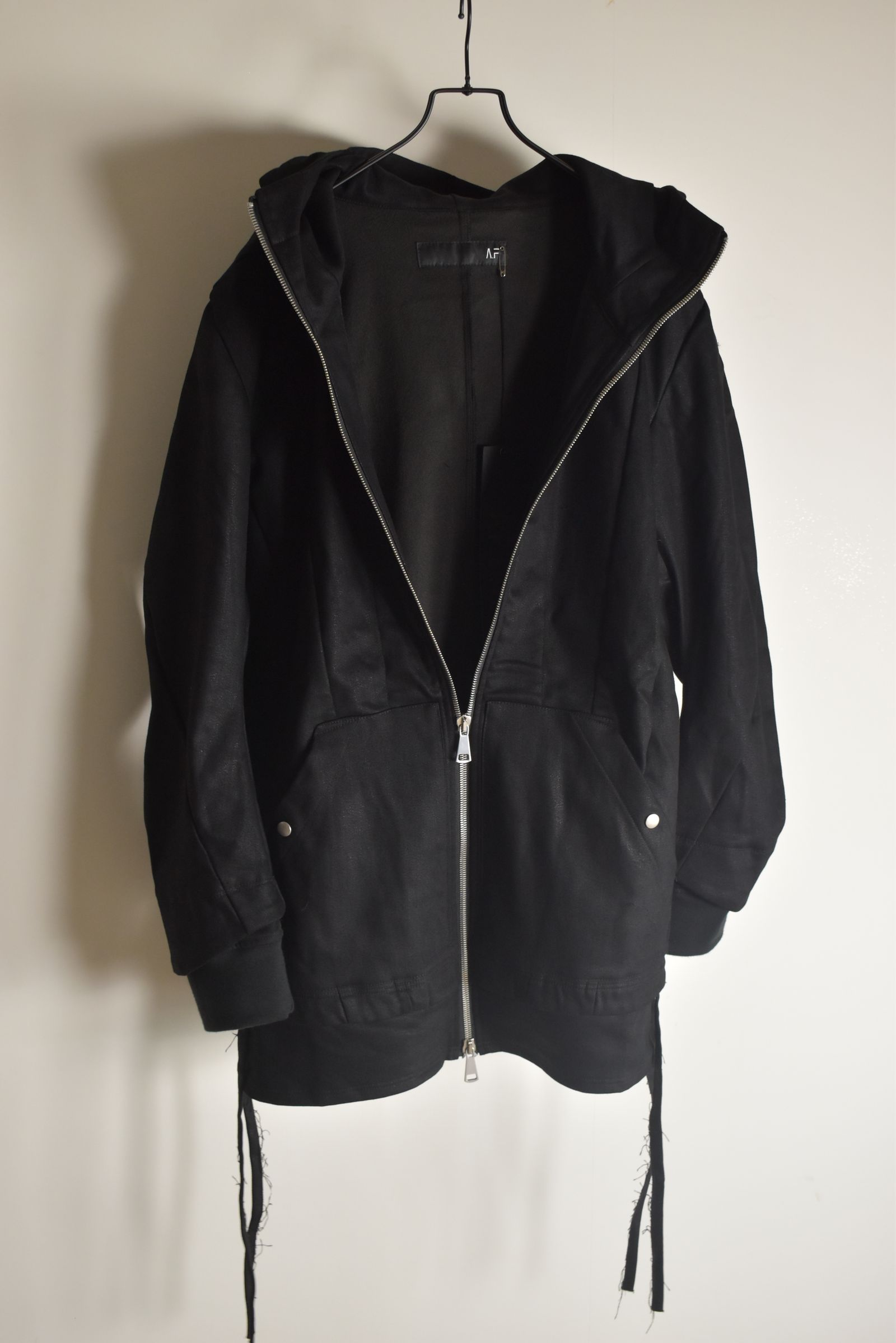 Bonding  Hoodie Denim Blouson"Black" / ボンディングフーデッドデニムブルゾン"ブラック"