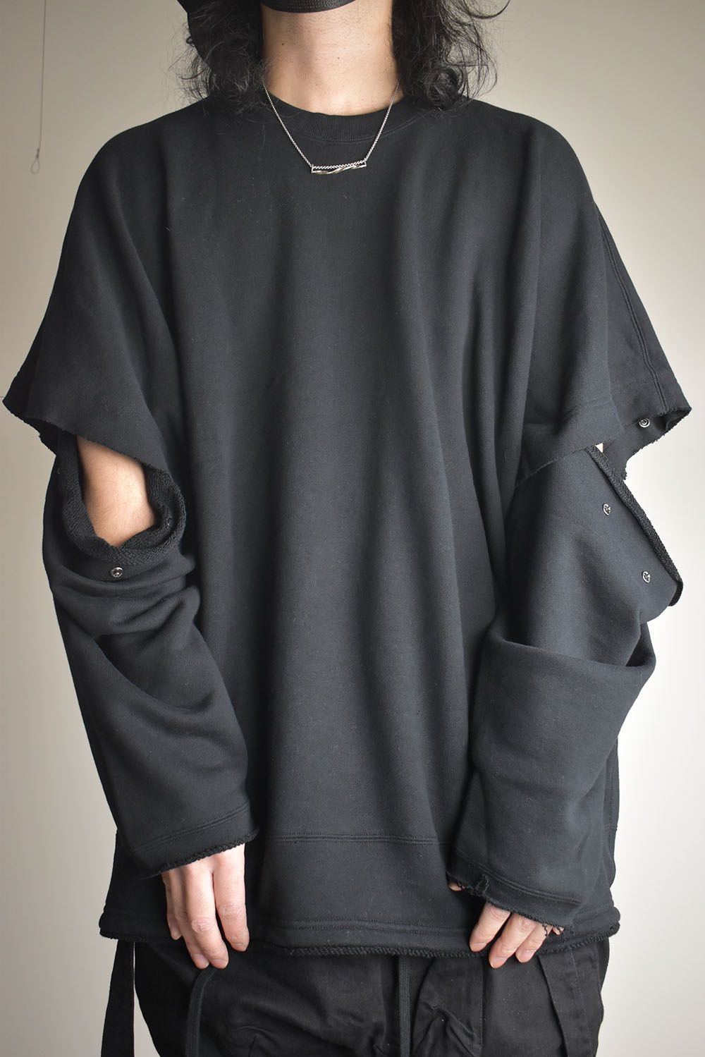 Sweat Oversize Pullover"Black" / スウェットオーバープルオーバー"ブラック"