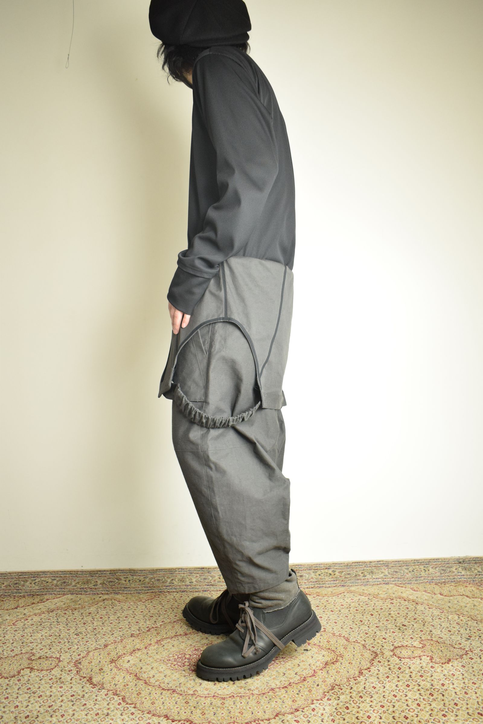 Deep Crotch Over All"Charcoal" / ディープクロッチオーバーオール"チャコール"