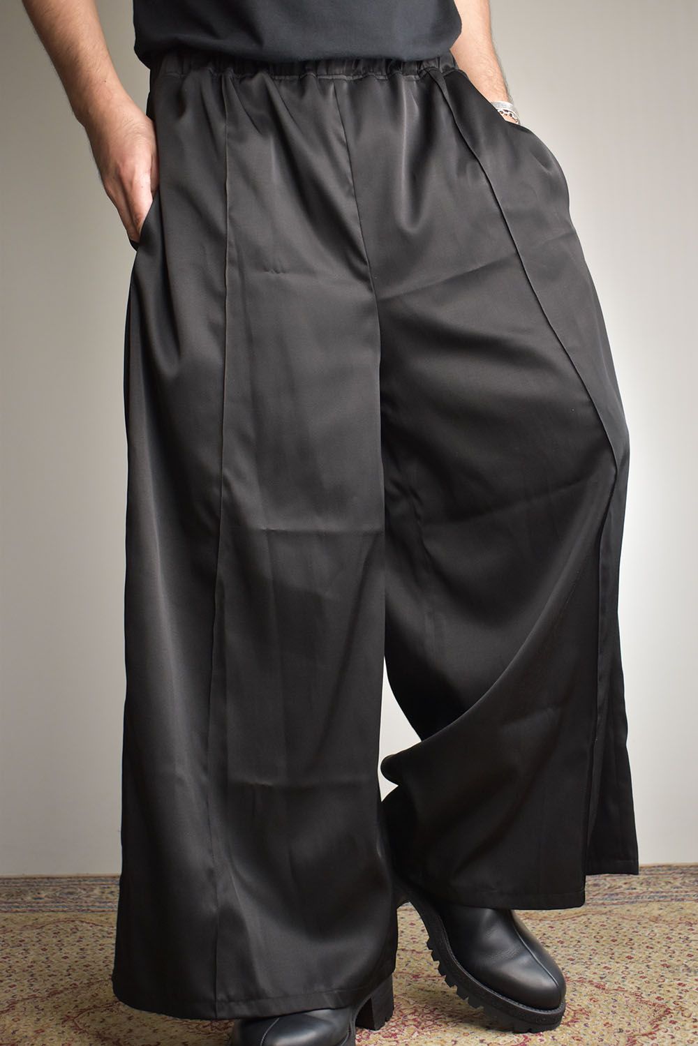 Easy Hakama Pants"Black" / イージー袴パンツ"ブラック"