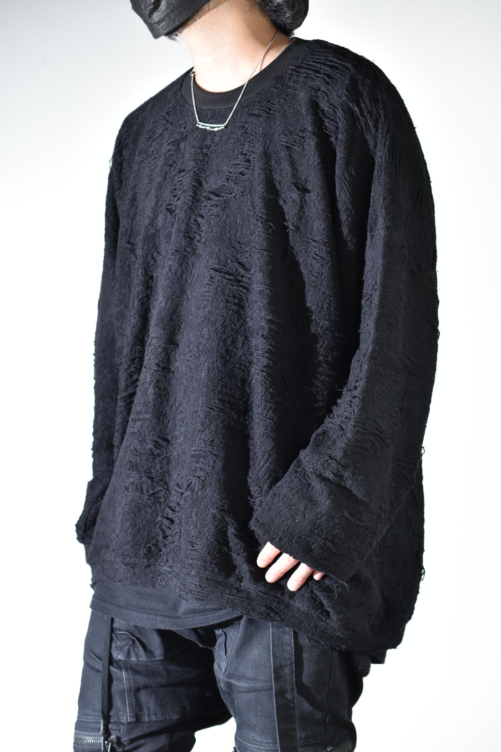 Extreme Over Sized Pullover"Black " / エクストリームオーバーサイズプルオーバー"ブラック"
