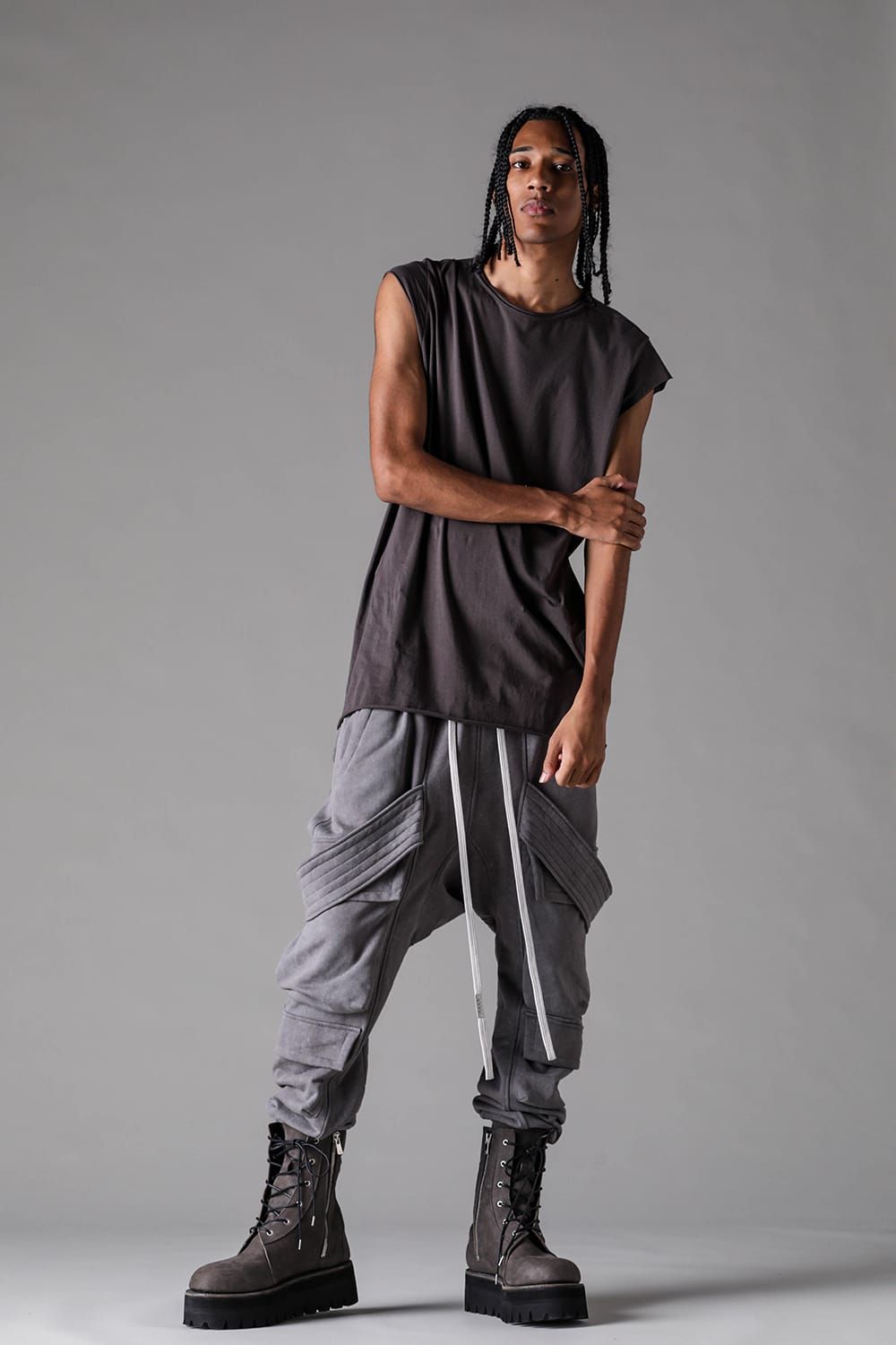 《2027SS先行予約》Albini Airy Tank Top"Black / Sage Green / Brown / L.Grey / White" /  アルビニエアリータンクトップ"ブラック /セージグリーン /ブラウン /ライトグレー/ホワイト"