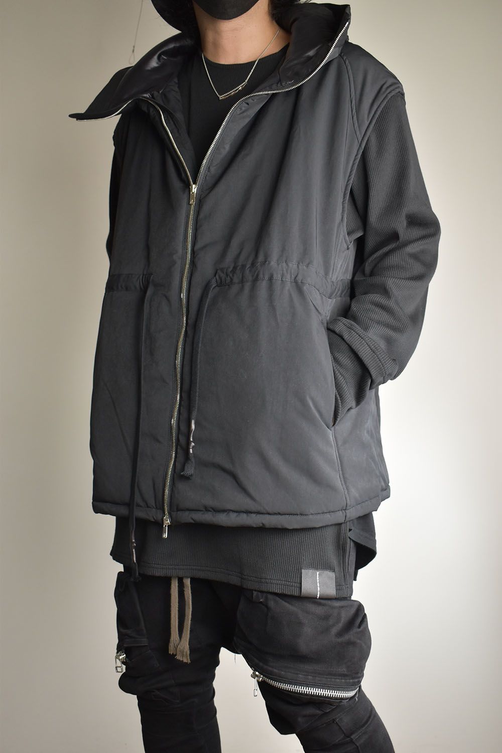 Chill Buster Sleeve Less Parka"Black"/チルバスタースリーブレスパーカー"ブラック"