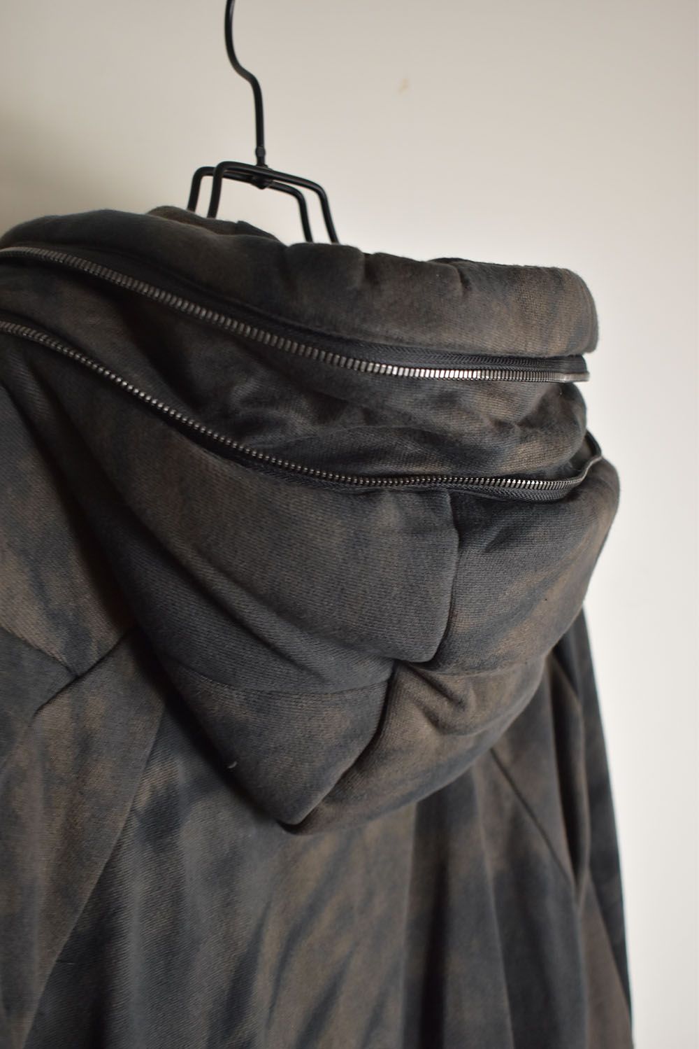 Non Ply Yarn Lined Hooded Jacket"Dust" /  無撚糸裏毛フーデッドジャケット"ダスト"