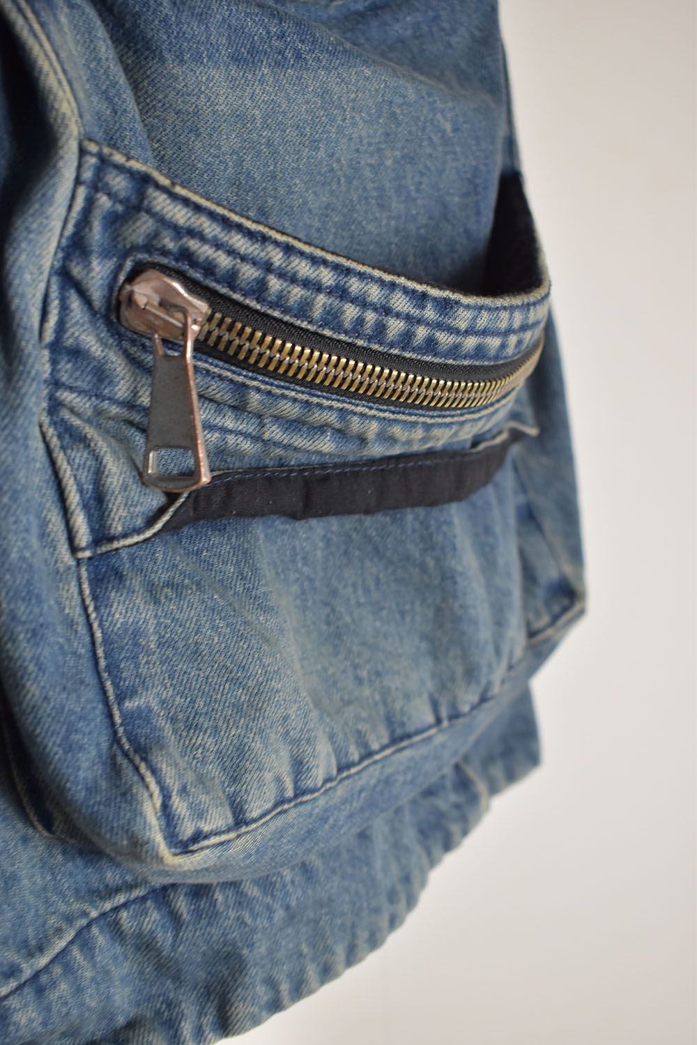 Vintage Denim Military Shorts"Blue" / ヴィンテージデニムミリタリーショーツ"ブルー"