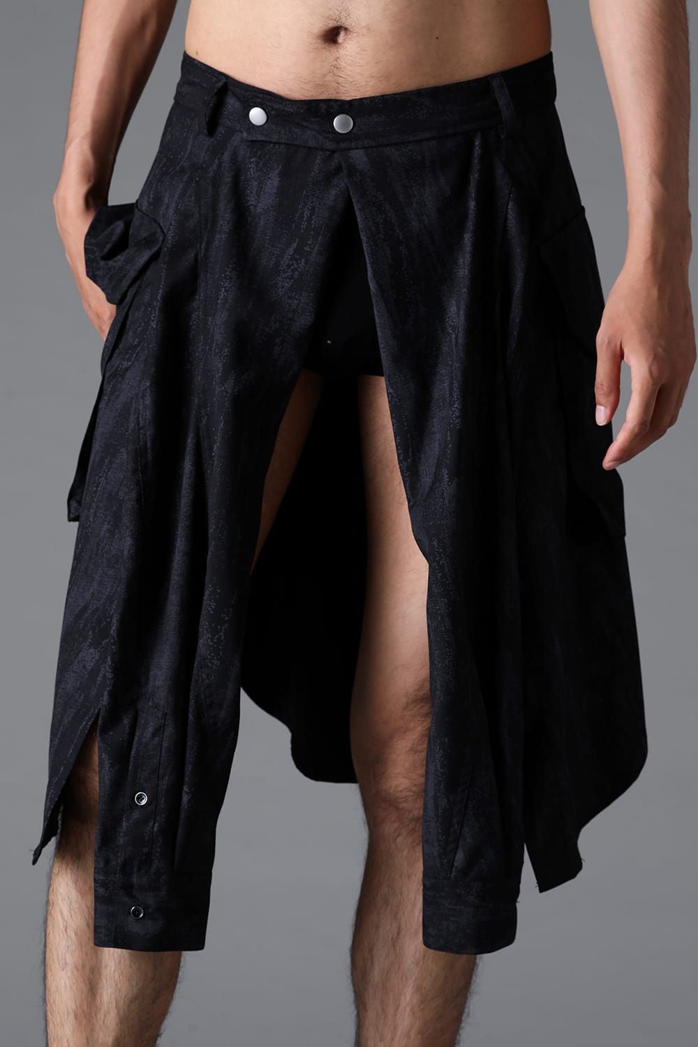 《2026SS先行予約》Abstract Sleeve Wrap Skirt"Black / Grey /Brown" / アブストラクトスリーブラップスカート"ブラック/グレー/ブラウン"