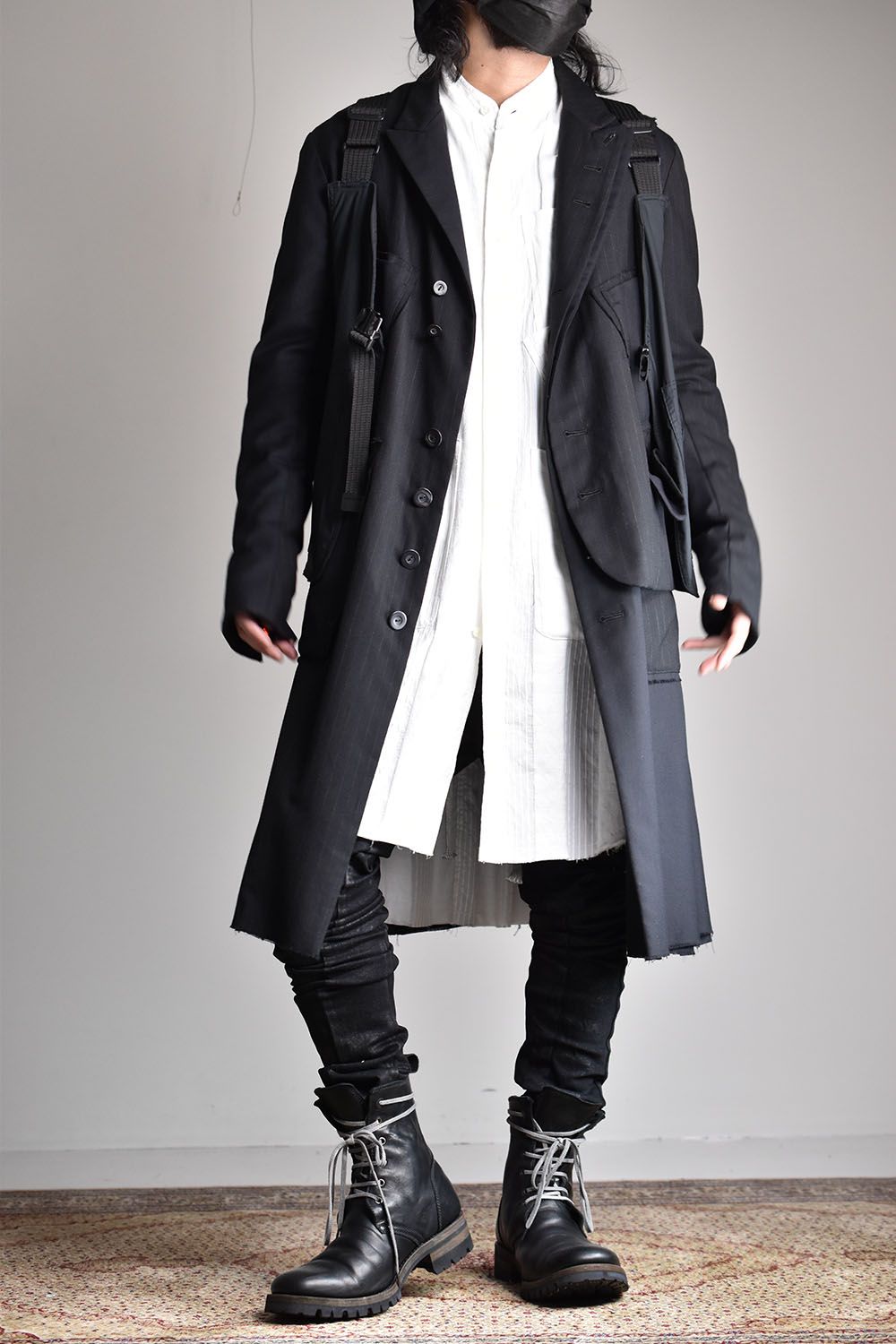 nude:masahiko maruyama - Patched Long Jacket W Half Vest