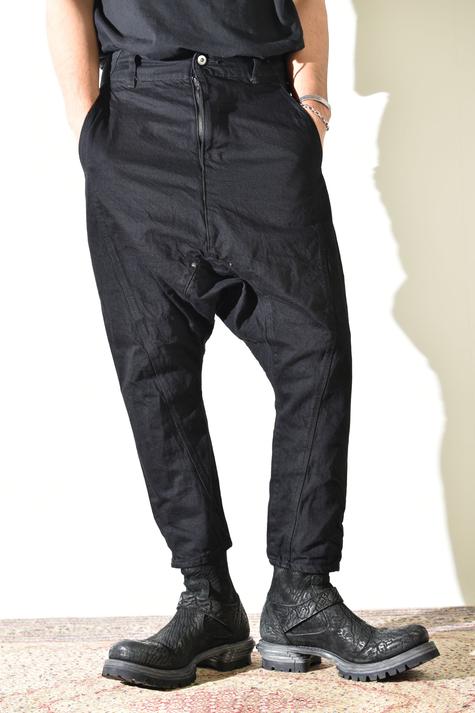 Sarrouel Denim Pants "Black" / サルエルデニムパンツ "ブラック"