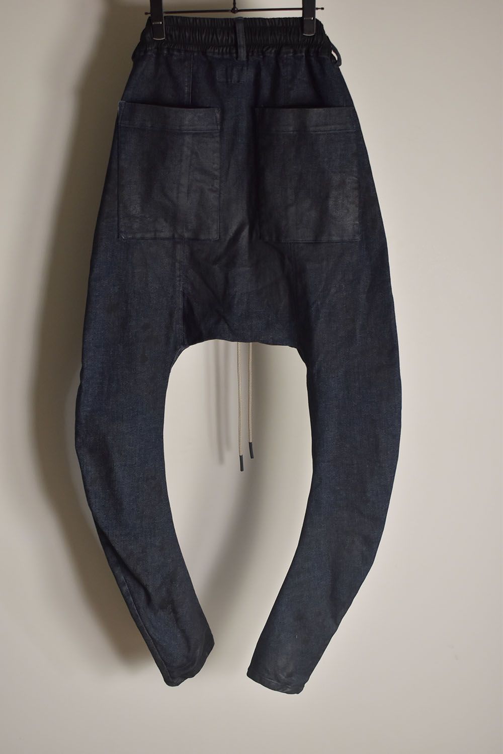 Coated Stretch denim Sarouel skinny"Blue" / コーティングストレッチデニムサルエルスキニー"ブルー"