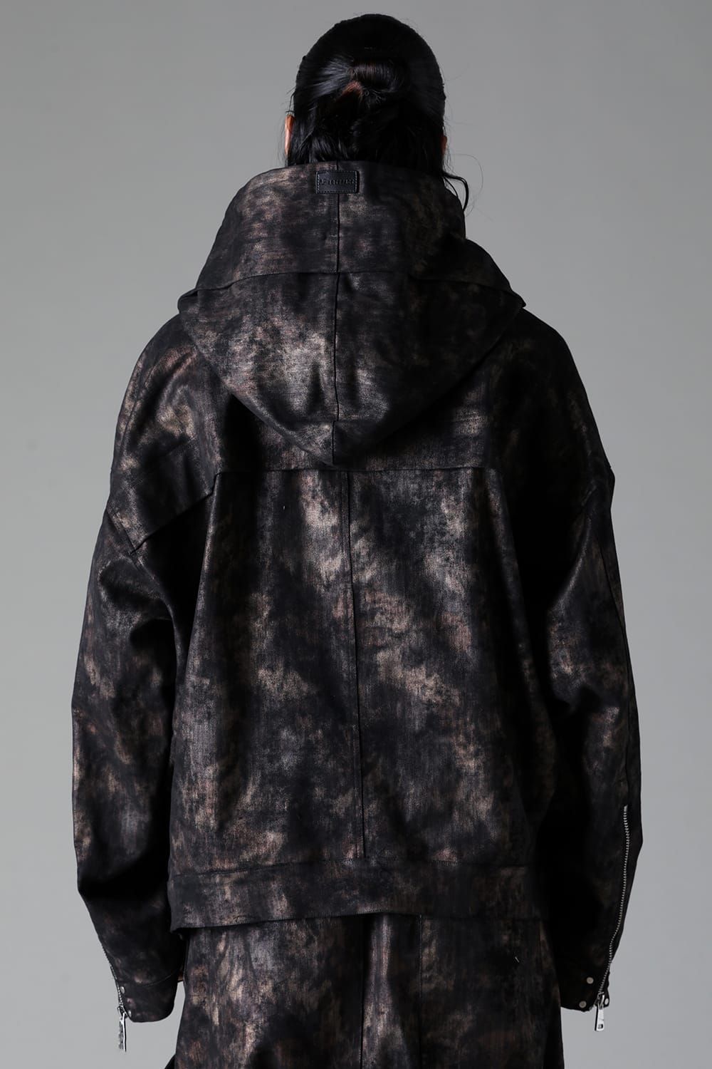 《2025AW先行予約》Metal Steam Camouflage Hooded Blouson"Black × Beige" / メタルスチームカモフラージュ フーデッドブルゾン"ブラック×ベージュ"