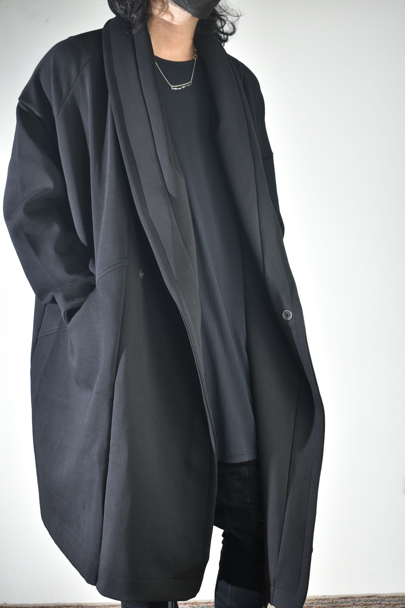 Rap Jersey Coat "Black" / ラップジャージーコート"ブラック"